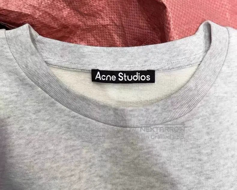Acne Studios Acne Studios Solid color smiley sweatshirt, gray Size US XXL / EU 58 / 5 - 2 Thumbnail