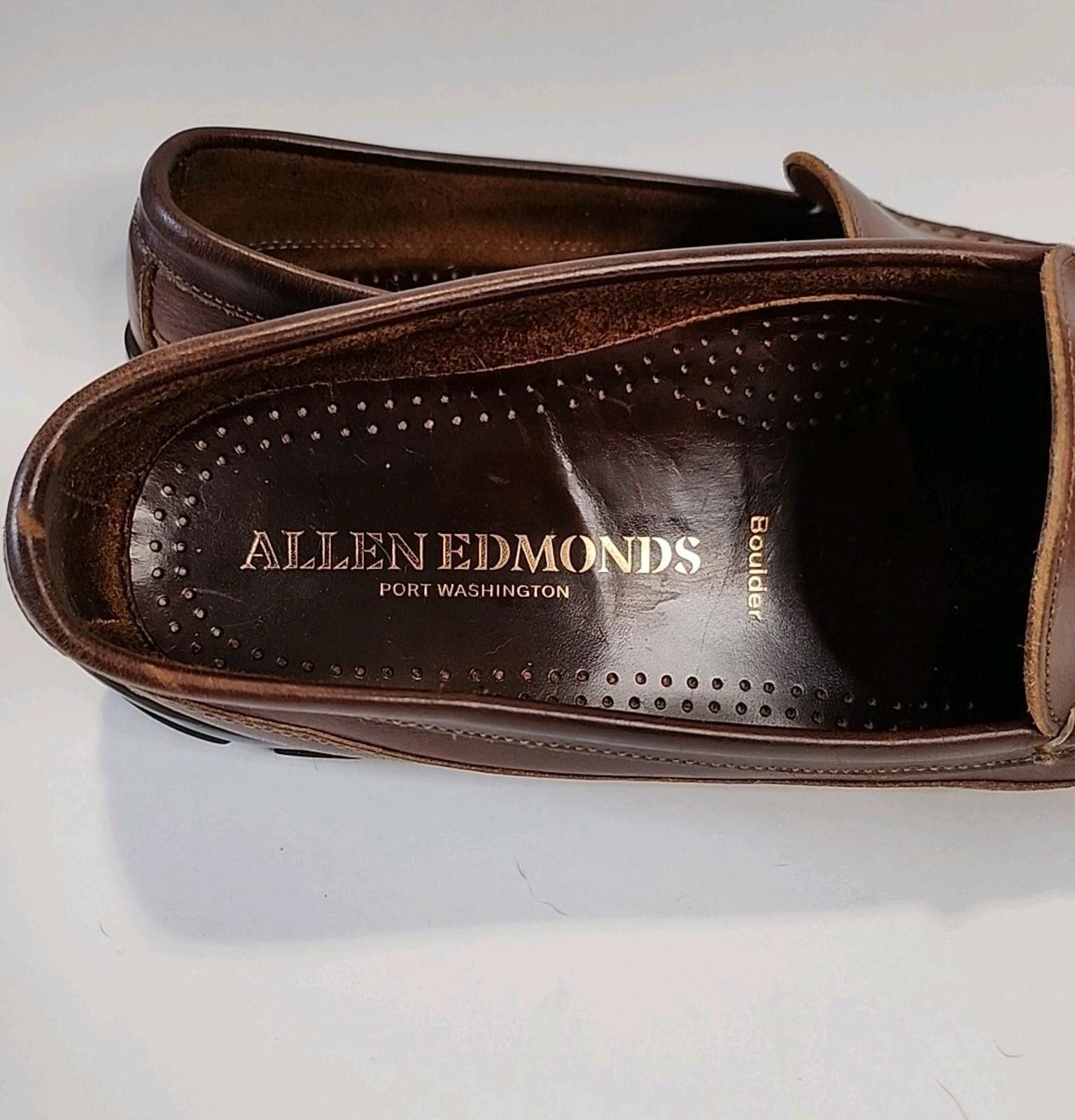 Allen Edmonds Allen Edmonds Boulder Men's US10.5 Brown Leather Moccasin Size US 10.5 / EU 43-44 - 8 Thumbnail