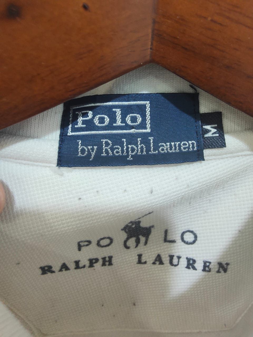 Polo Ralph Lauren vintage Distressed Polo Ralph Lauren Big Logo Polo Tee Size US L / EU 52-54 / 3 - 4 Thumbnail