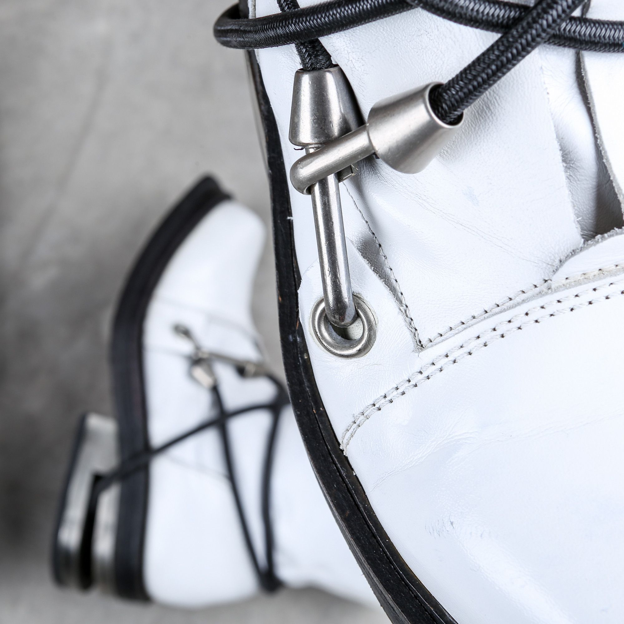 Dirk Bikkembergs Dirk Bikkembergs White Steel Cut Heel Bungee Boots Size 41 Size US 9.5 / EU 42-43 - 20 Thumbnail