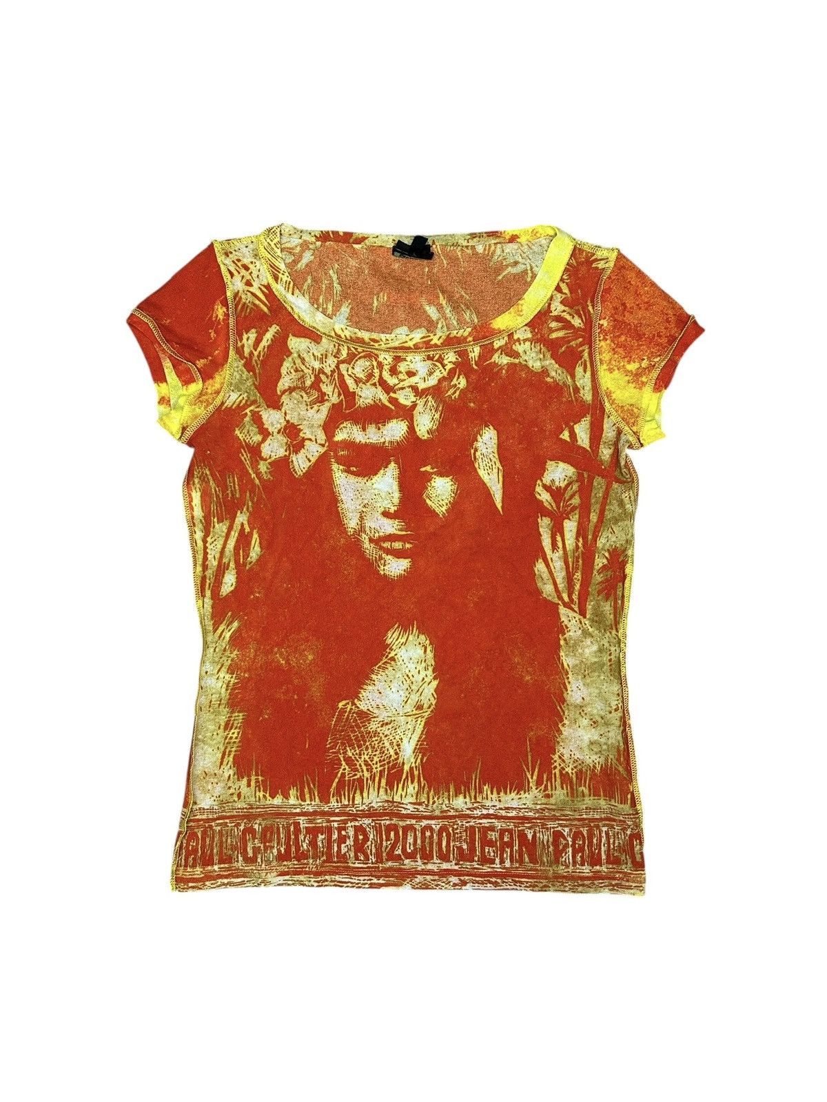 Jean Paul Gaultier S/S 00 Portrait Mesh Top Size M / US 6-8 / IT 42-44 - 1 Thumbnail