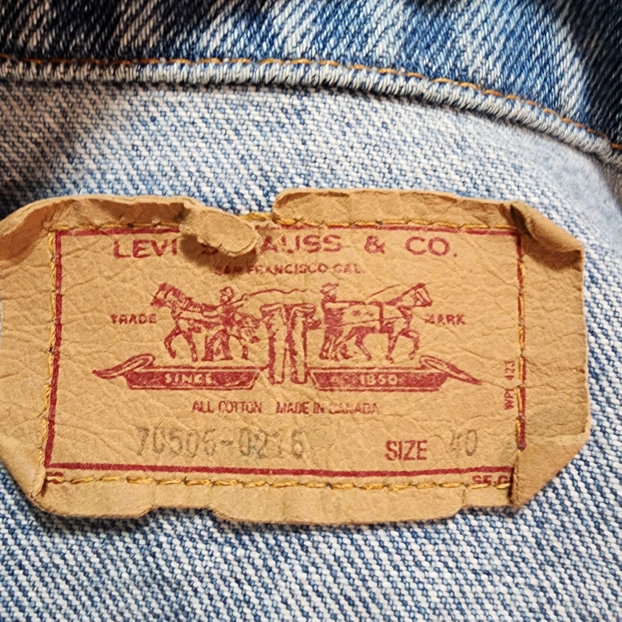 Levi's Levis Trucker Denim Jean Jacket Med wash Mens Size 40 Size US M / EU 48-50 / 2 - 3 Thumbnail