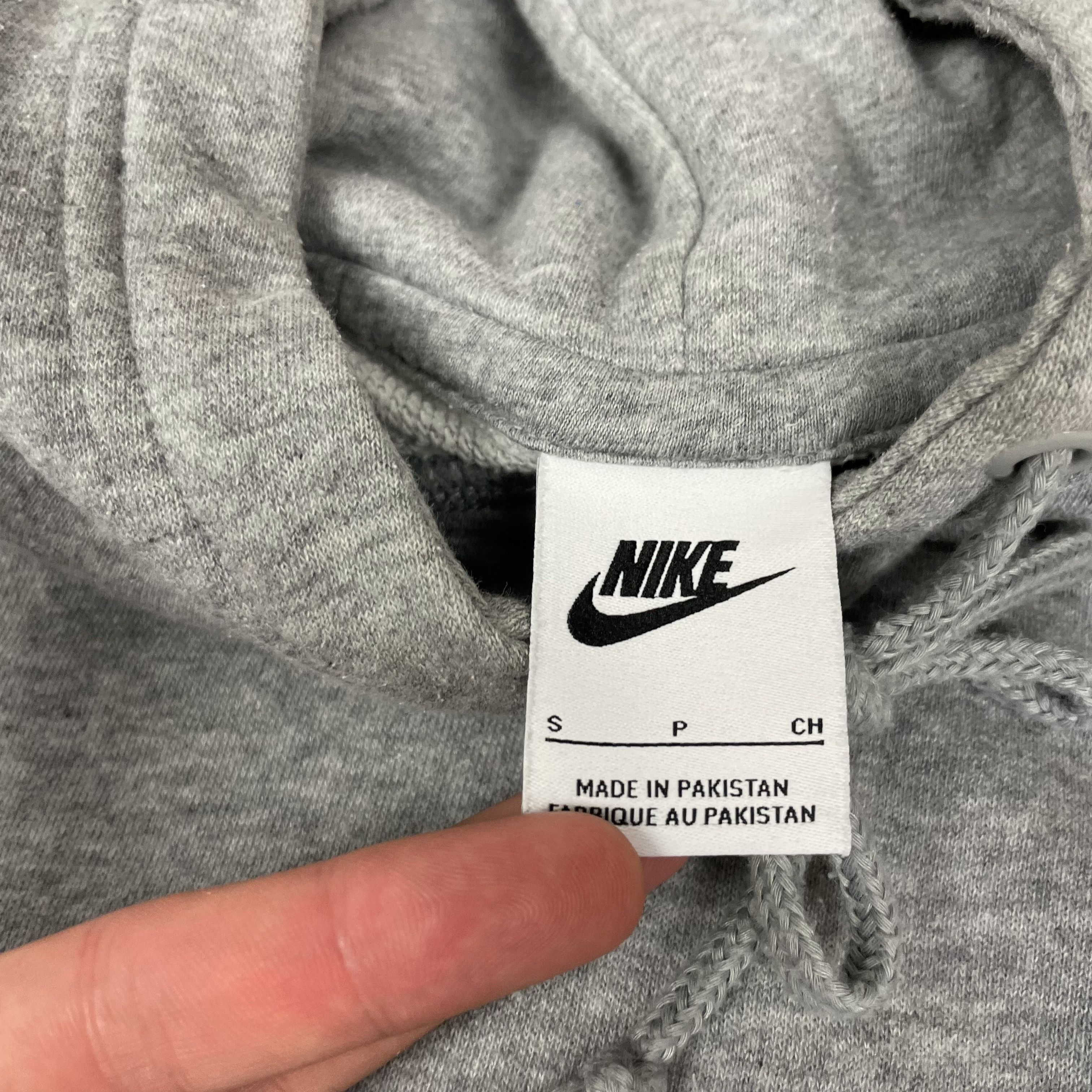 Nike Nike Men's Heather Gray Cotton Swoosh Pullover Hoodie Small Size US S / EU 44-46 / 1 - 7 Thumbnail