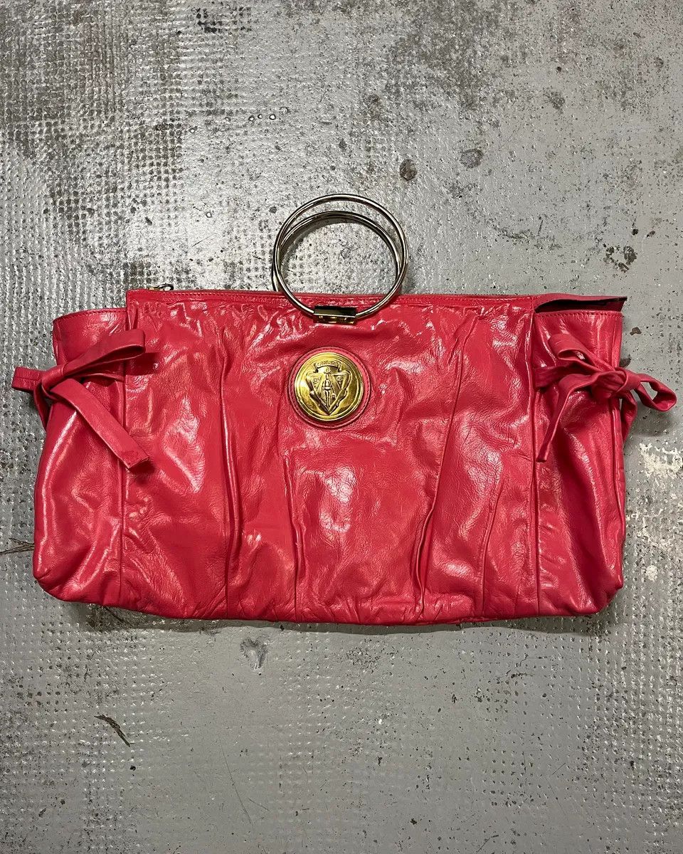 Gucci 2000s Gucci Pink Leather Hysteria Babouska Handle Bag by Frida Giannini Size ONE SIZE - 1 Thumbnail