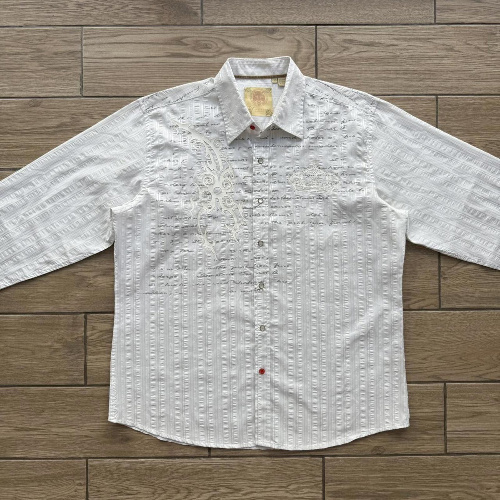 Affliction Y2K Platini Affliction style white button up shirt Size US XXL / EU 58 / 5 - 2 Thumbnail