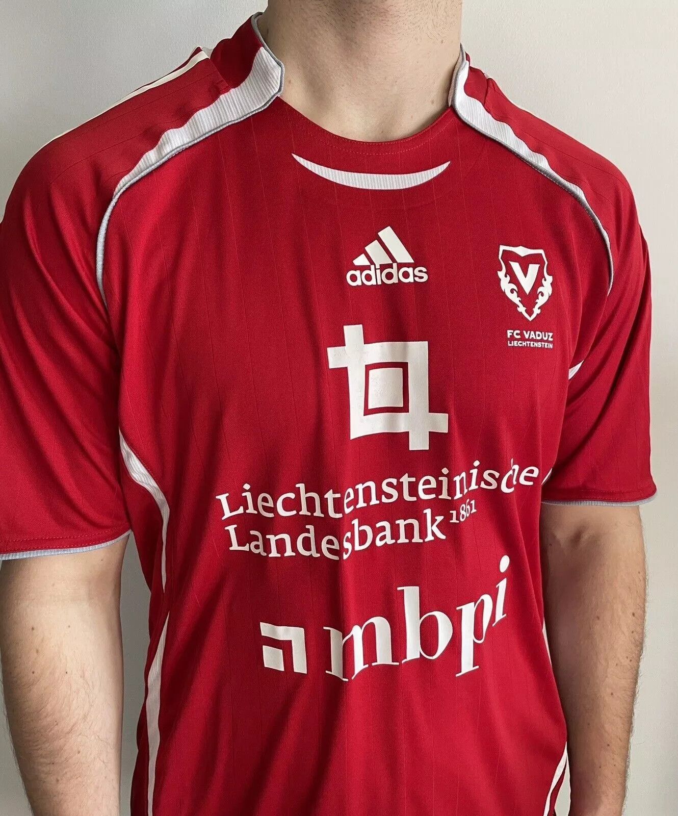 Adidas × Vintage Vintage 2006 FC Vaduz Liechtenstein Match Worn Soccer Jersey Size US M / EU 48-50 / 2 - 5 Thumbnail