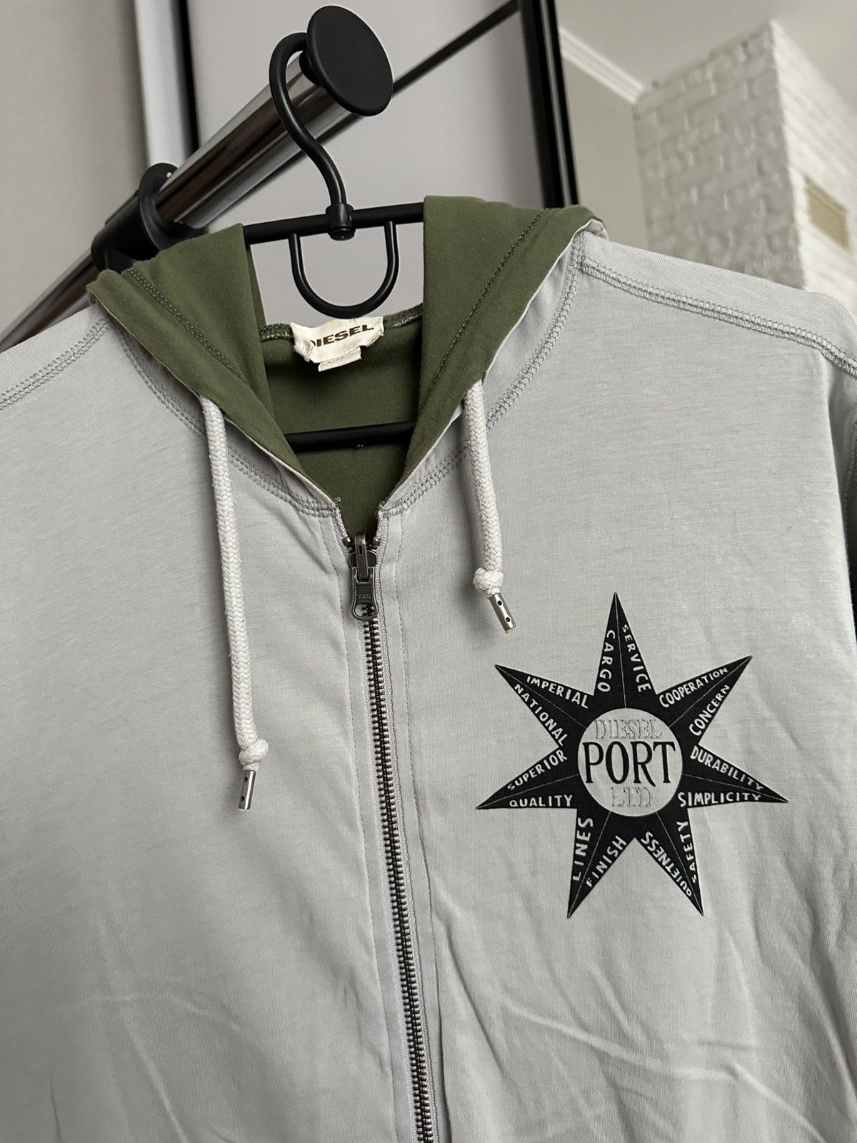 Diesel Diesel Vintage Reversible Zip Hoodie Rare Size US L / EU 52-54 / 3 - 12 Thumbnail