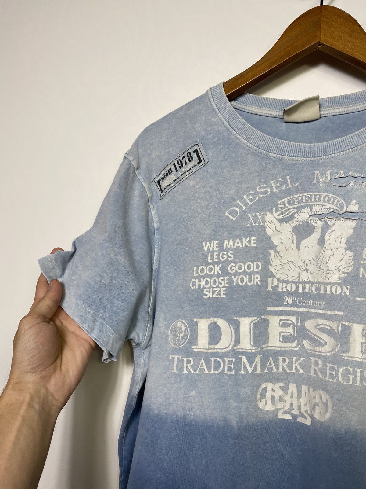 Diesel Vintage Diesel Big Logo Y2k T-shirt Tee Size US M / EU 48-50 / 2 - 6 Thumbnail