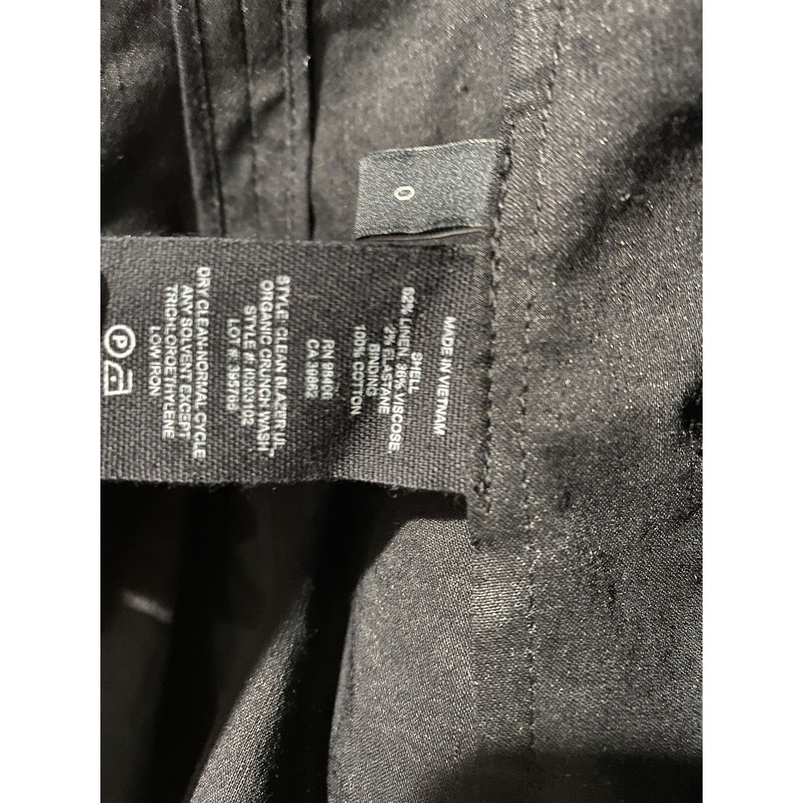 Theory Theory Womens Unlined Open Front Linen Size 0 A001745 Size XS / US 0-2 / IT 36-38 - 4 Thumbnail