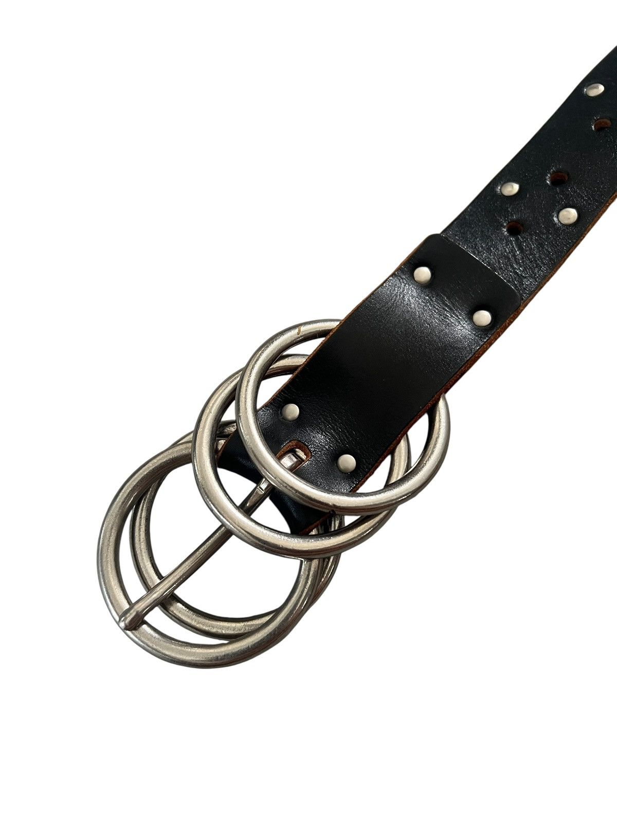 Yohji Yamamoto Vintage Y’s Yohji Yamamoto Studded Leather Belt Size 32 - 4 Thumbnail