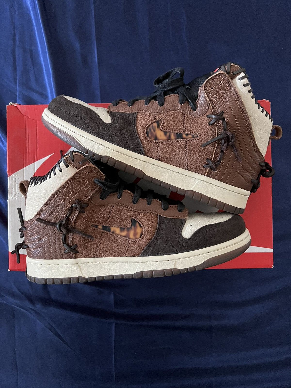 image of Bodega Dunk High Shoes in Brown, Men's (Size 9)