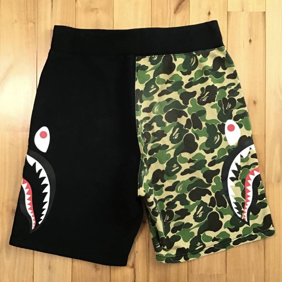 Bape BAPE Side Shark sweat shorts ABC camo green APE ★size L Size US 34 / EU 50 - 3 Thumbnail