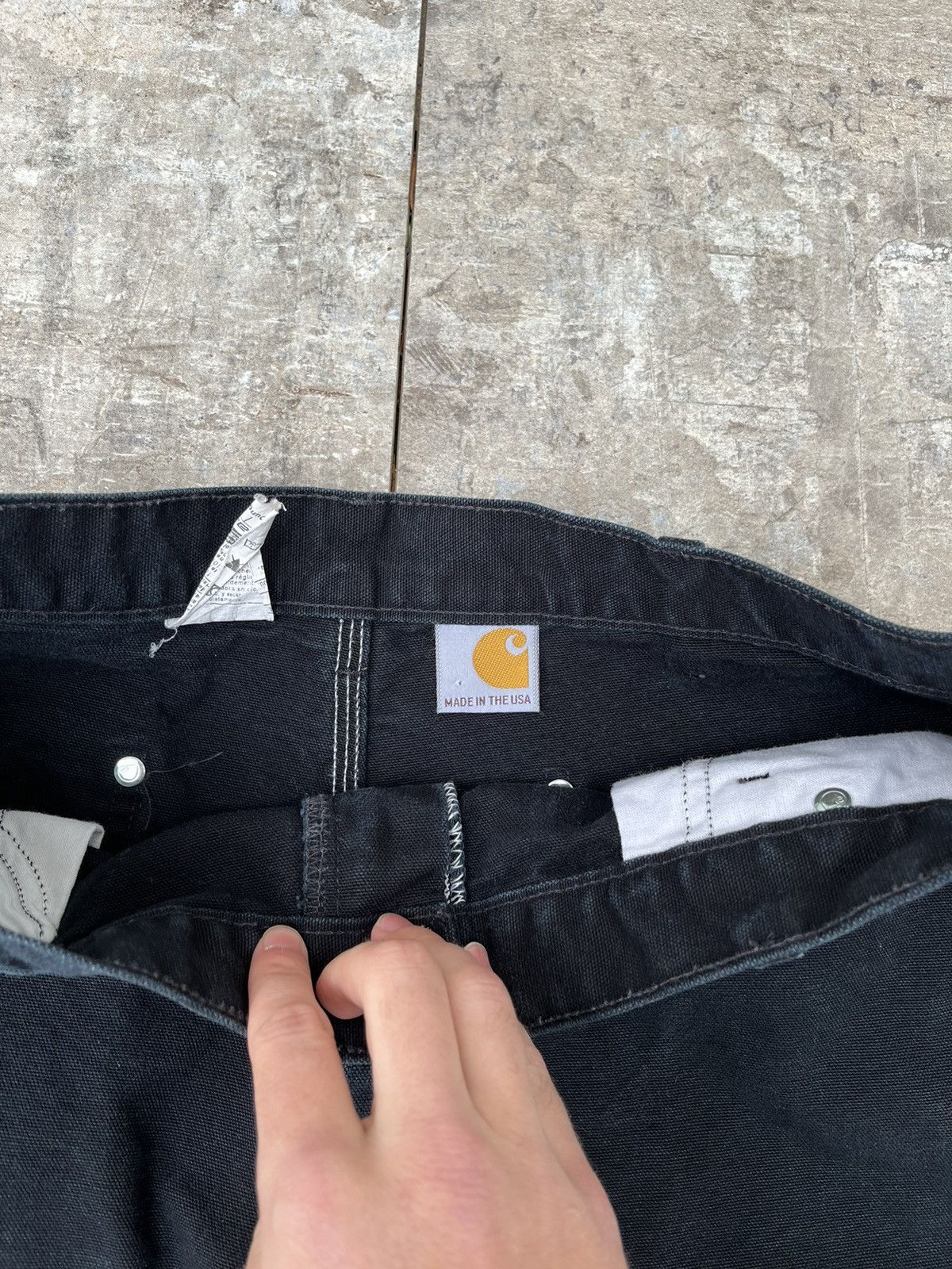 Carhartt × Vintage Vintage Faded Carhartt Double Knee Distressed Pant Size US 34 / EU 50 - 9 Thumbnail