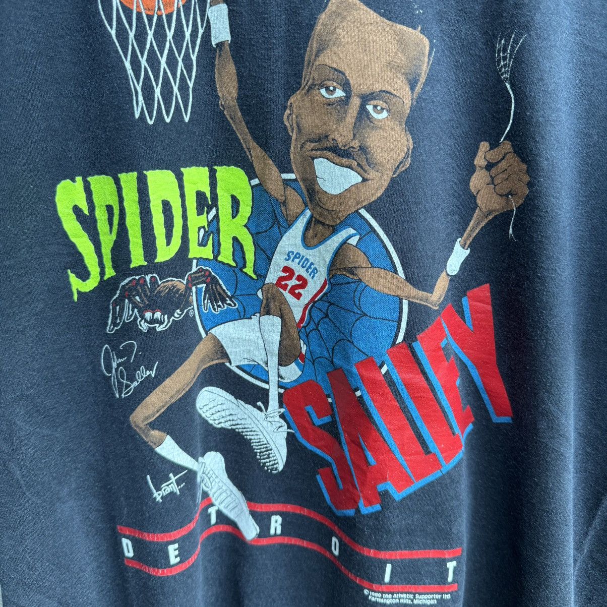 NBA Vintage 80s SPIDER SALLEY nba tee Detroit Size US L / EU 52-54 / 3 - 4 Thumbnail