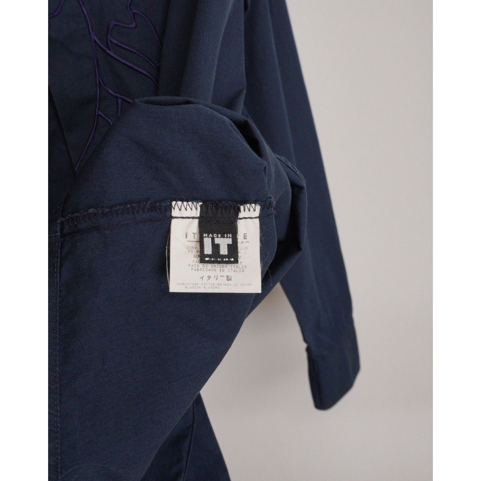 Versace Vintage versace classic medusa navy blue shirt Size US L / EU 52-54 / 3 - 6 Thumbnail