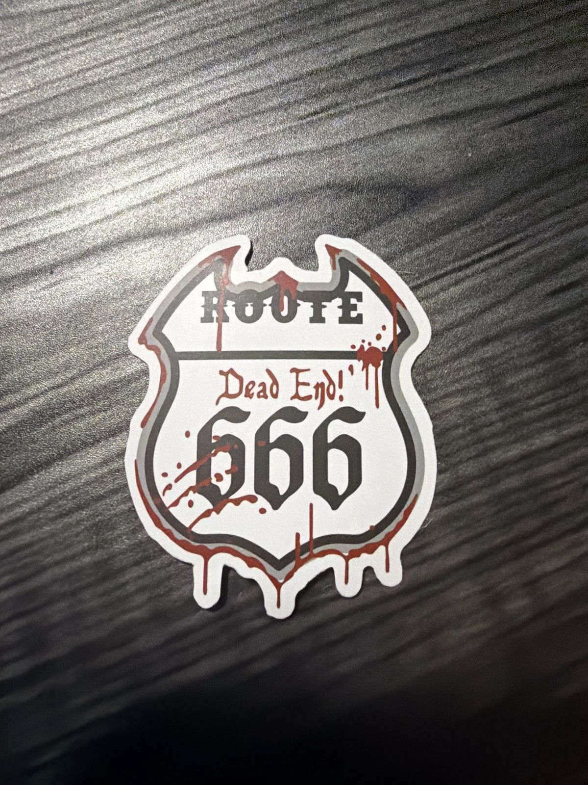 Route 66 Route 666 Dead End! Sticker Size ONE SIZE - 1 Thumbnail