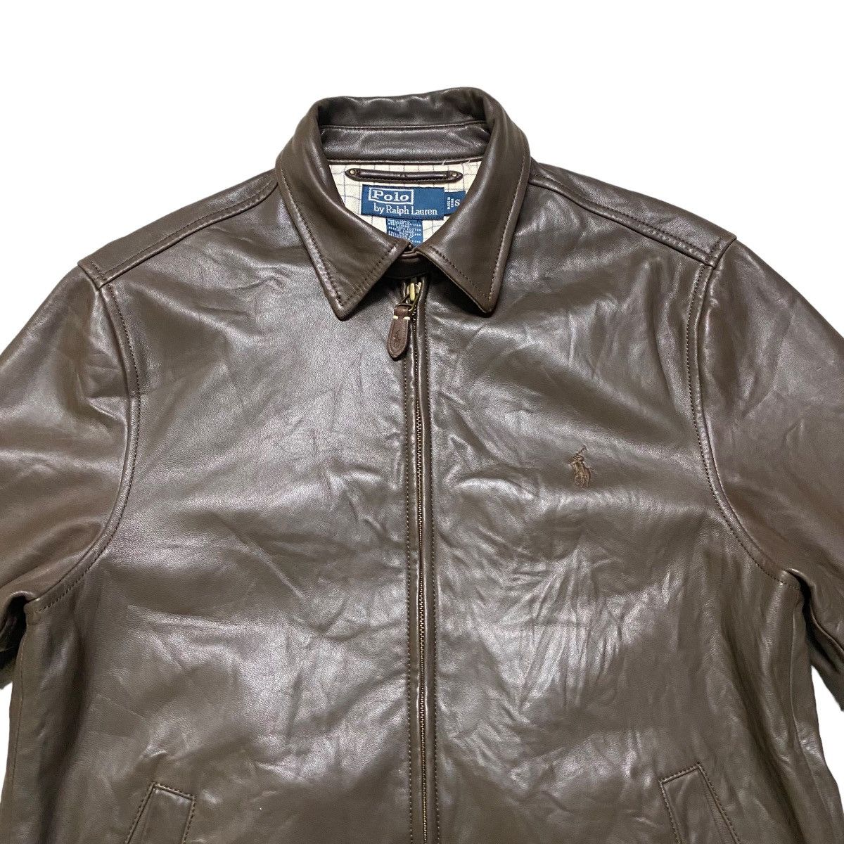 Polo Ralph Lauren Vintage Polo Ralph Lauren Leather Jacket Small Poney Size US S / EU 44-46 / 1 - 2 Thumbnail
