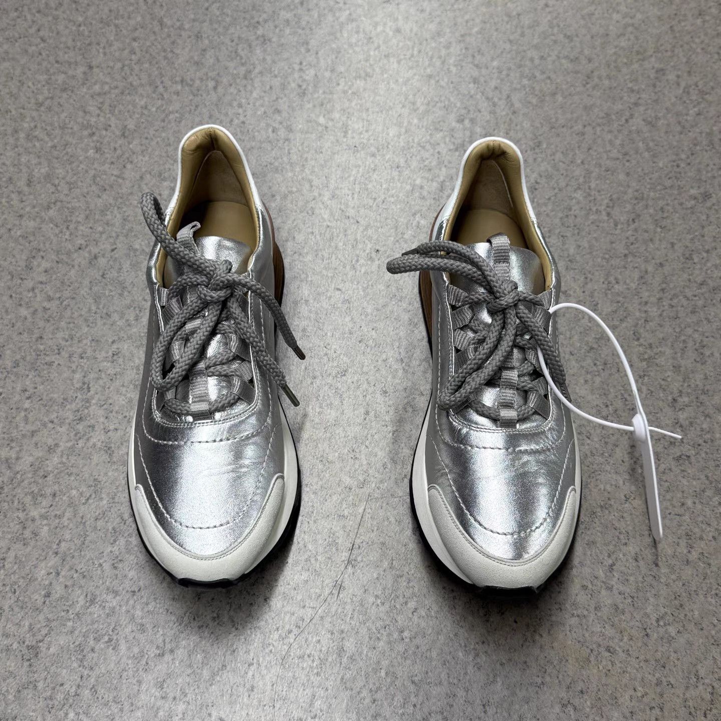 Hermes Hermes Leather Panel Sneakers K15 Size US 7.5 / IT 37.5 - 5 Thumbnail
