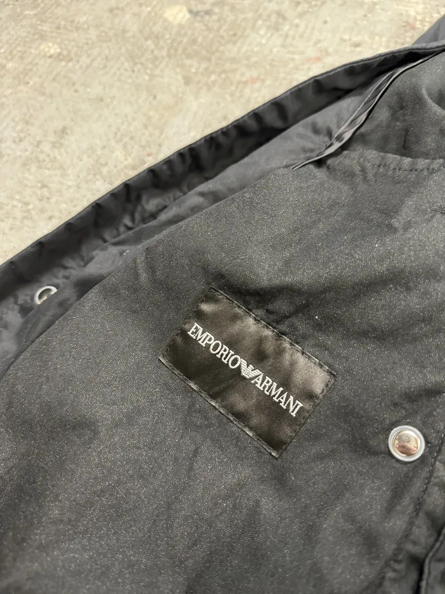 Emporio Armani SS2015 Emporio Armani Dark Geometrical Black Hooded Jacket Size US M / EU 48-50 / 2 - 10 Thumbnail