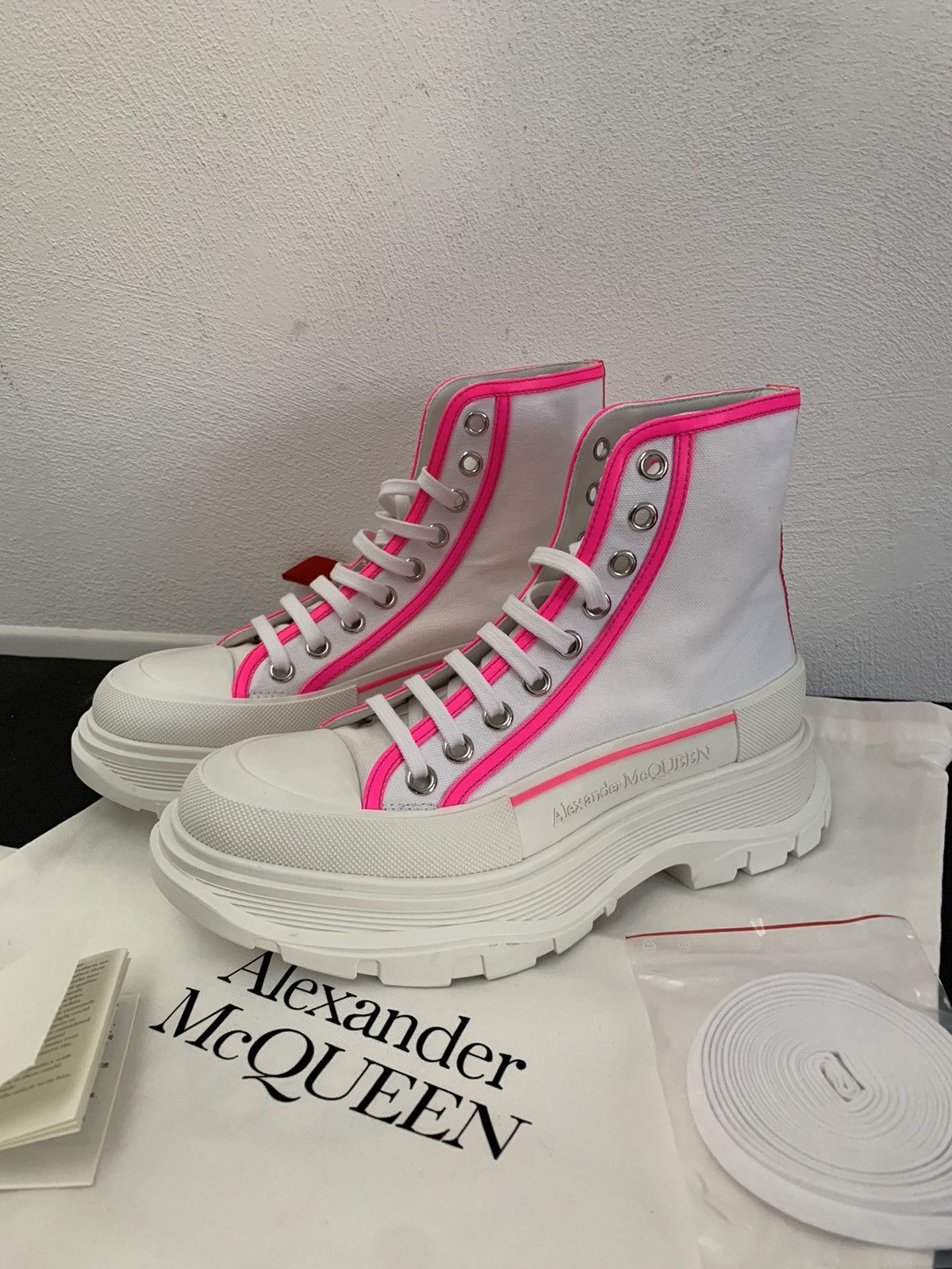 Alexander McQueen Alexander McQueen Tread Slick Chunky Sole High Top Boots Size US 8 / IT 38 - 16 Thumbnail
