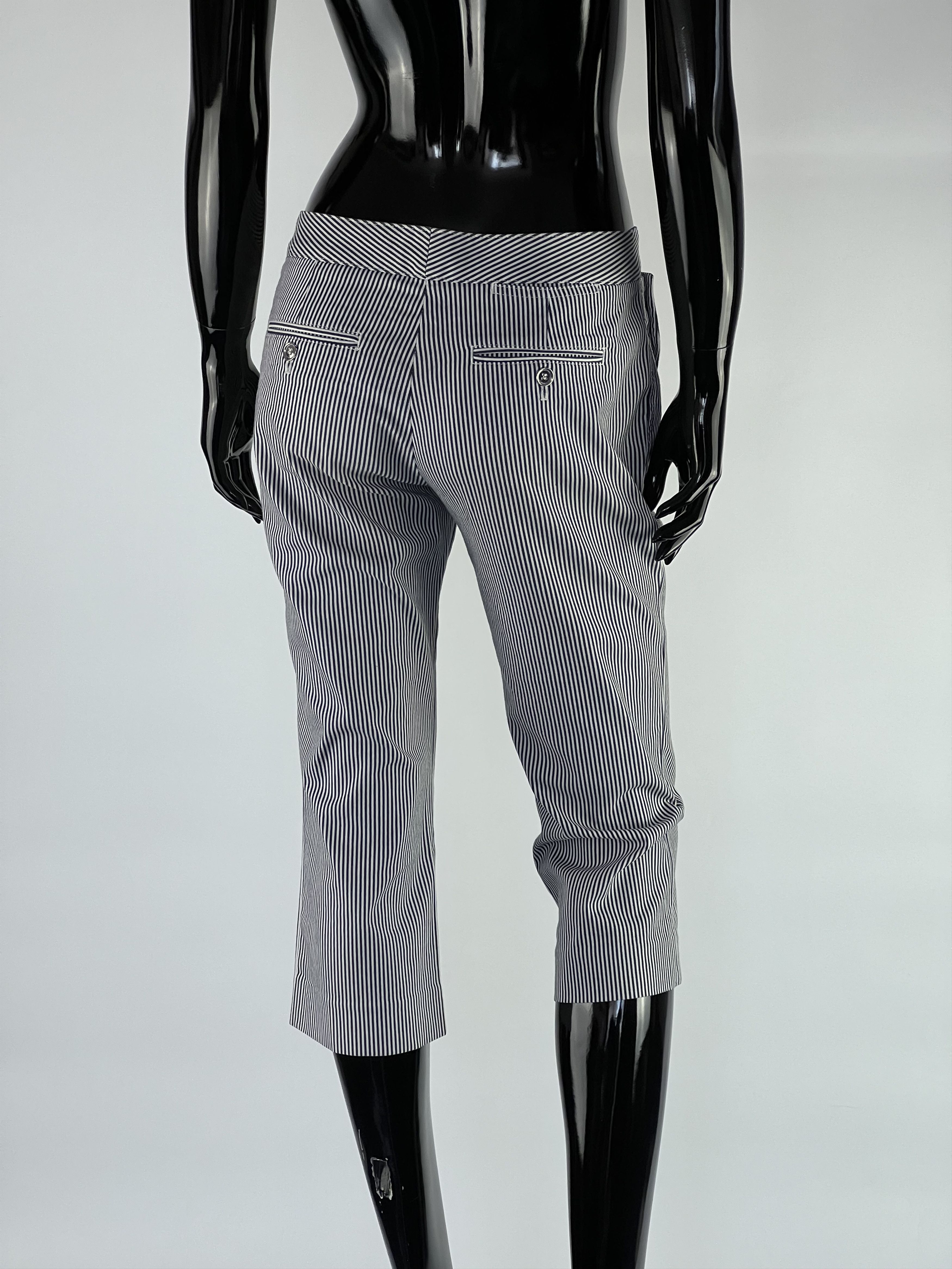 Dolce & Gabbana Dolce & Gabbana Striped Button Capri Size IT40 Size 27" / US 4 / IT 40 - 3 Thumbnail