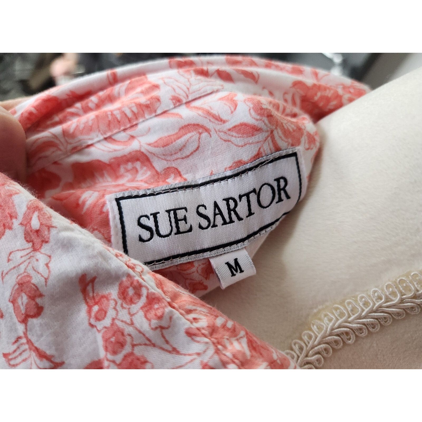 Anthropologie Anthropologie Sue Sartor Coral Satsuma Shirt Dress Medium Size M / US 6-8 / IT 42-44 - 5 Thumbnail