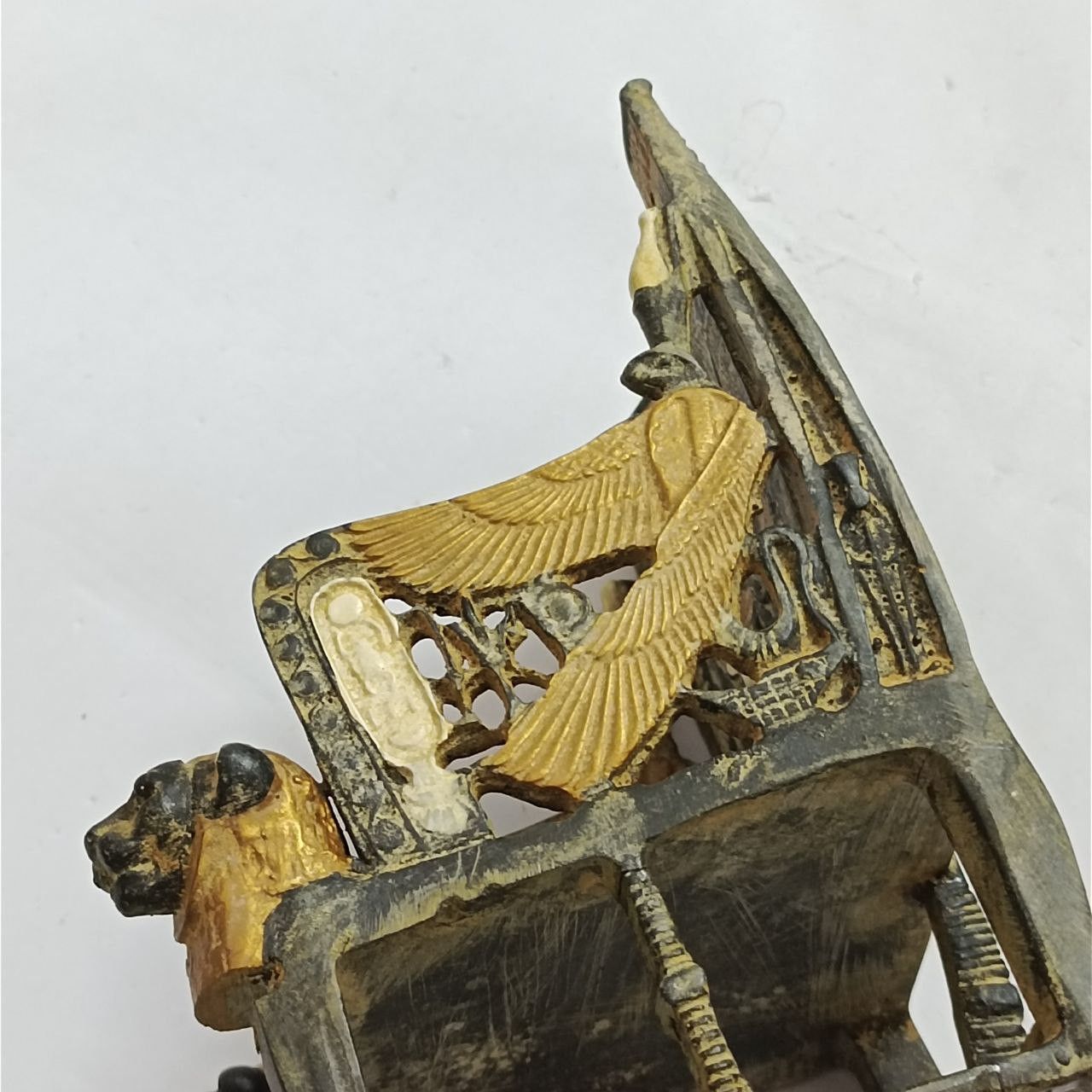 Handmade Egyptian-style replica of King Tut's throne – Handcrafted Size ONE SIZE - 4 Thumbnail