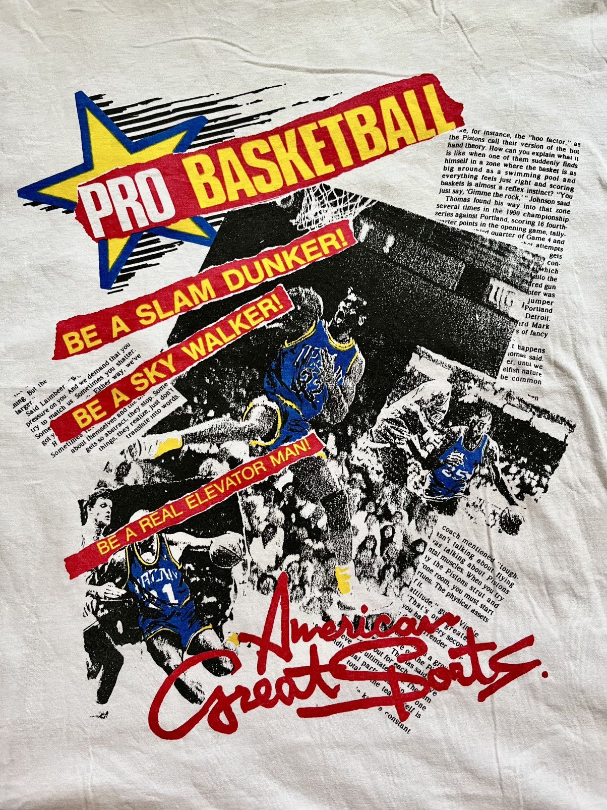 NBA Vintage NBA Pro Basketball Slam Dunker Shirt Size US L / EU 52-54 / 3 - 3 Thumbnail