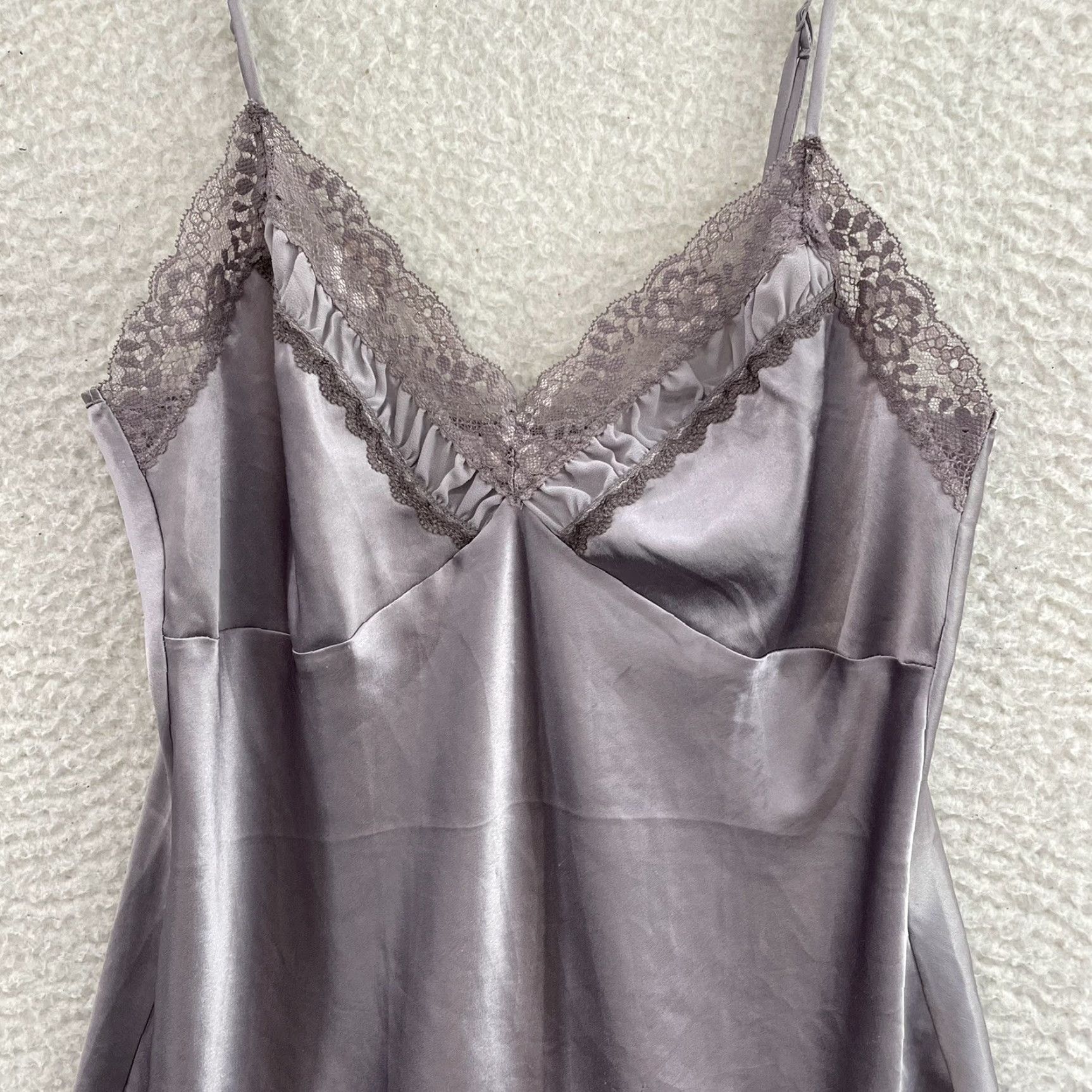 Victoria's Secret VINTAGE Victoria's Secret Slip Dress M Purple Satin Chemise Lingerie Size M / US 6-8 / IT 42-44 - 3 Thumbnail