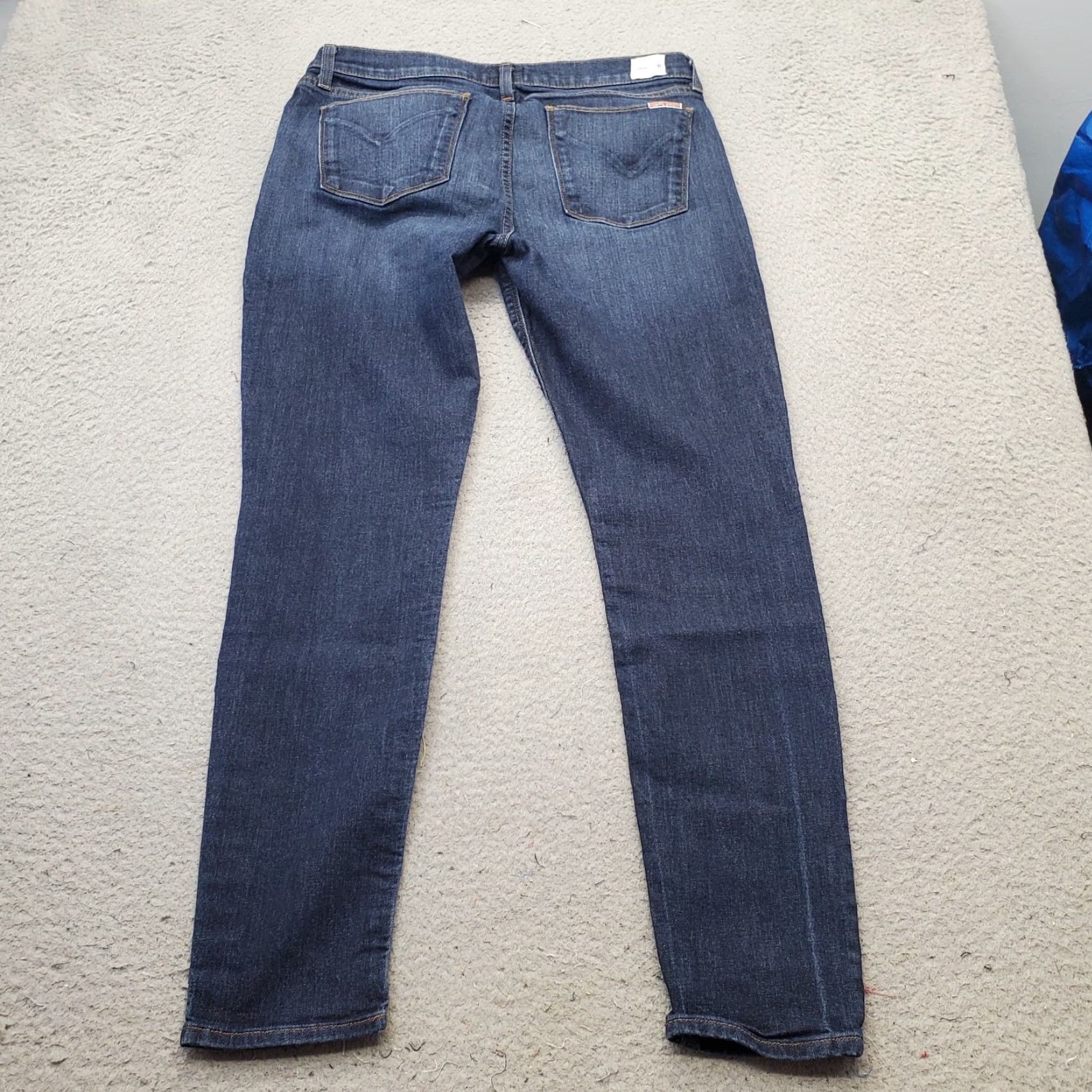 Hudson Hudson Womens Size 31 Blue Denim 5 Pocket Stretch Krista Super Skinny Jeans Size 24" / US 00 / IT 34 - 2 Thumbnail