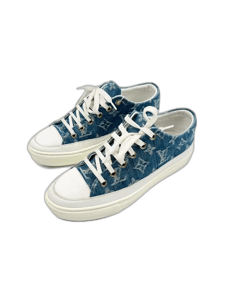 Louis Vuitton Louis Vuitton Denim Sneakers Size 36-yf Size US 5 / EU 37 - 1 Thumbnail