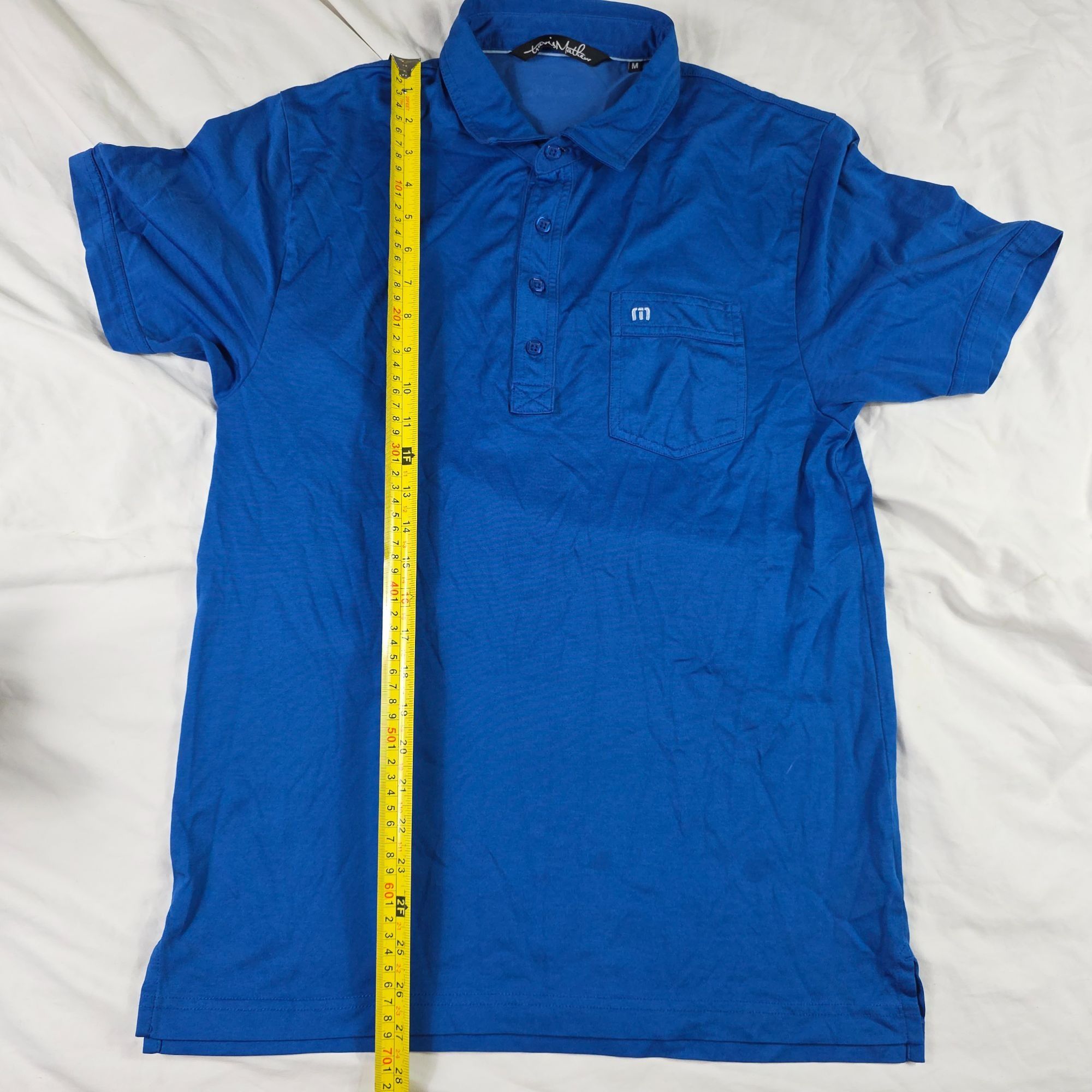 TravisMathew Travis Mathew Polo Shirt Mens Medium Blue Short Sleeve Casua Size US M / EU 48-50 / 2 - 7 Thumbnail