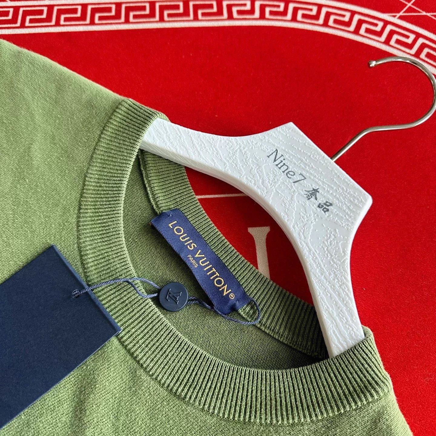 Louis Vuitton LV 25 Lab monogram jacquard knit tee green L Size US L / EU 52-54 / 3 - 3 Thumbnail