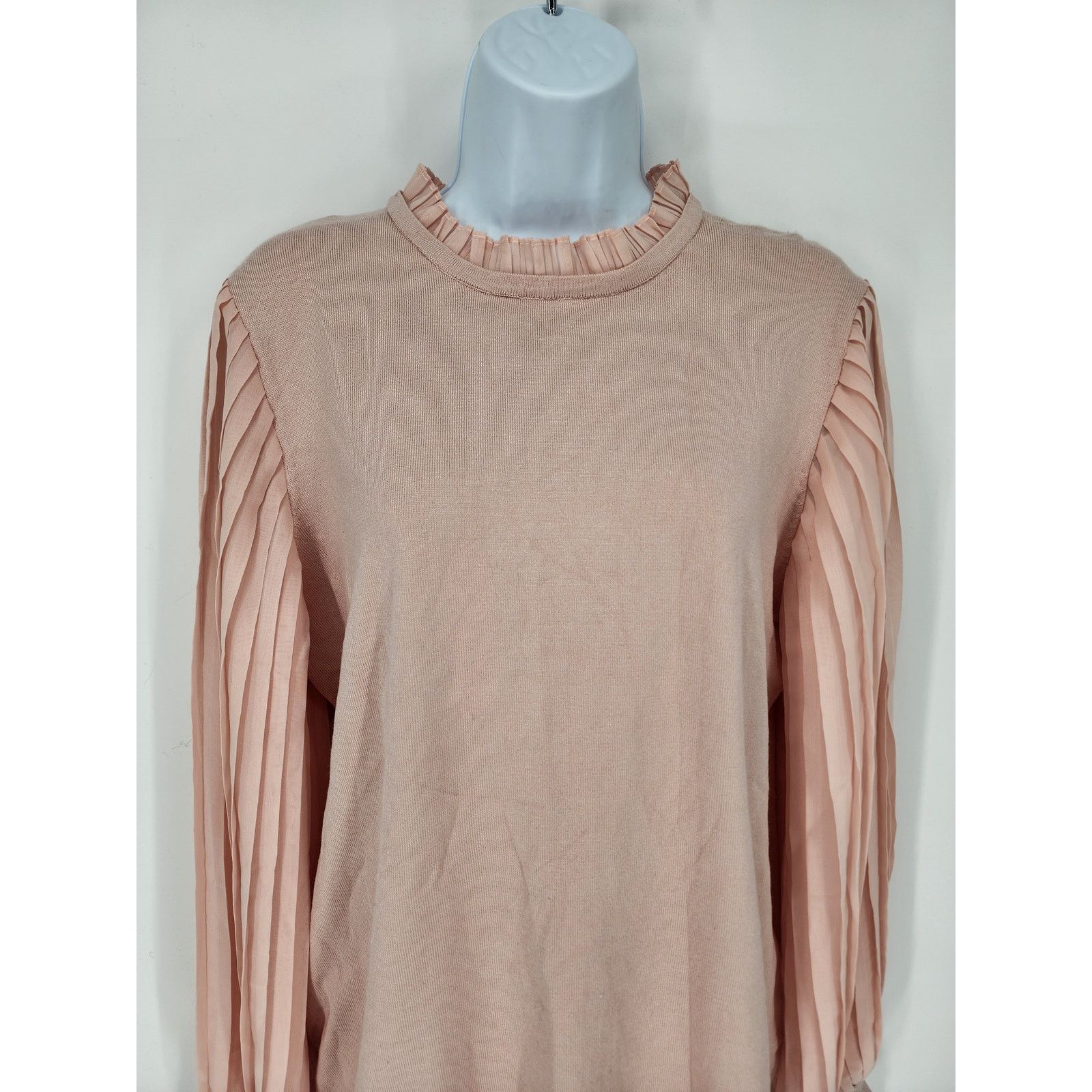 Adrianna Papell Adrianna Papell Blush Pink Lightweight Sweater Women's Large Size L / US 10 / IT 46 - 6 Thumbnail
