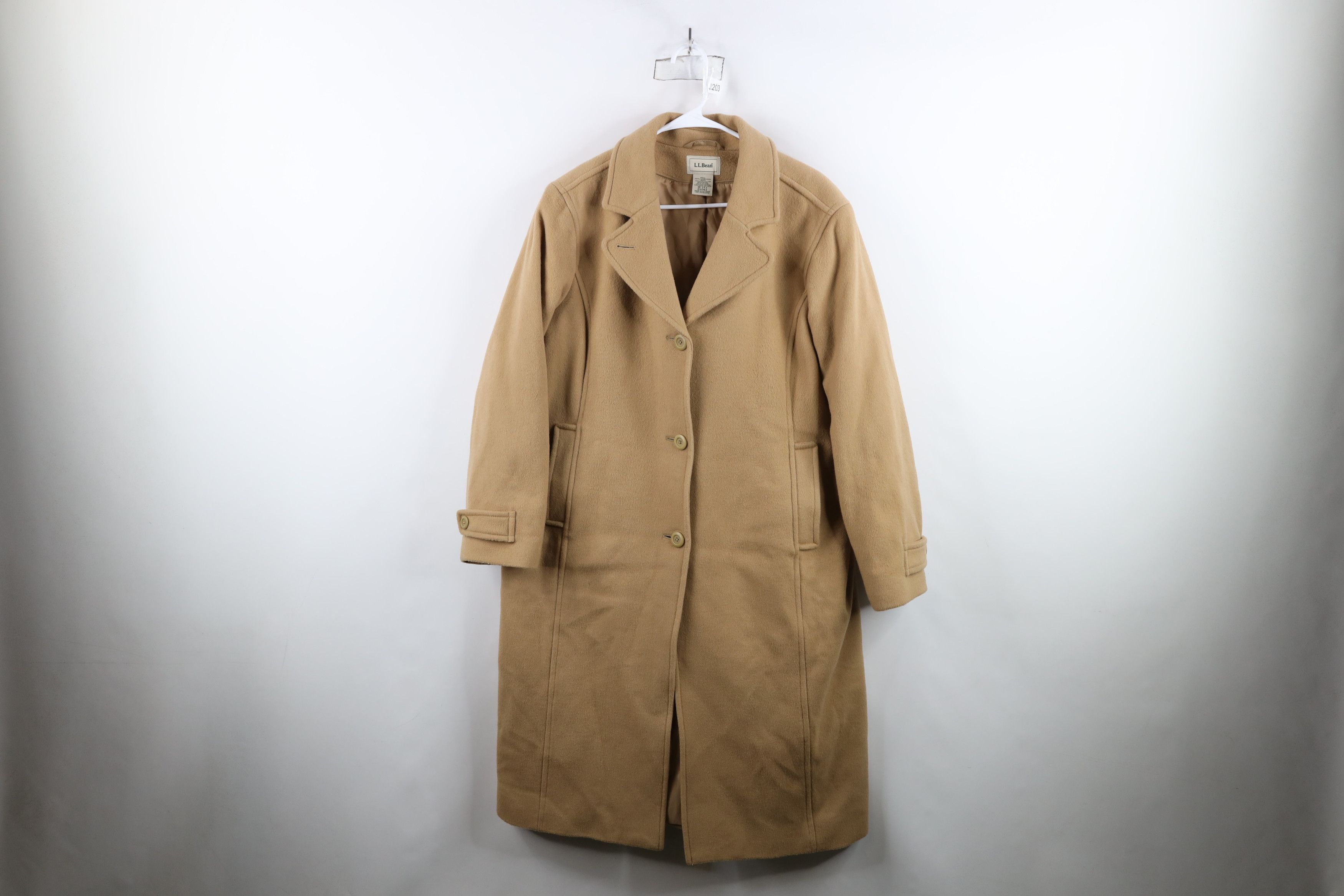 L.L. Bean × Vintage Vintage LL Bean Lambswool Full Length Overcoat Jacket Size XXL / US 16-18 / IT 52-54 - 1 Thumbnail