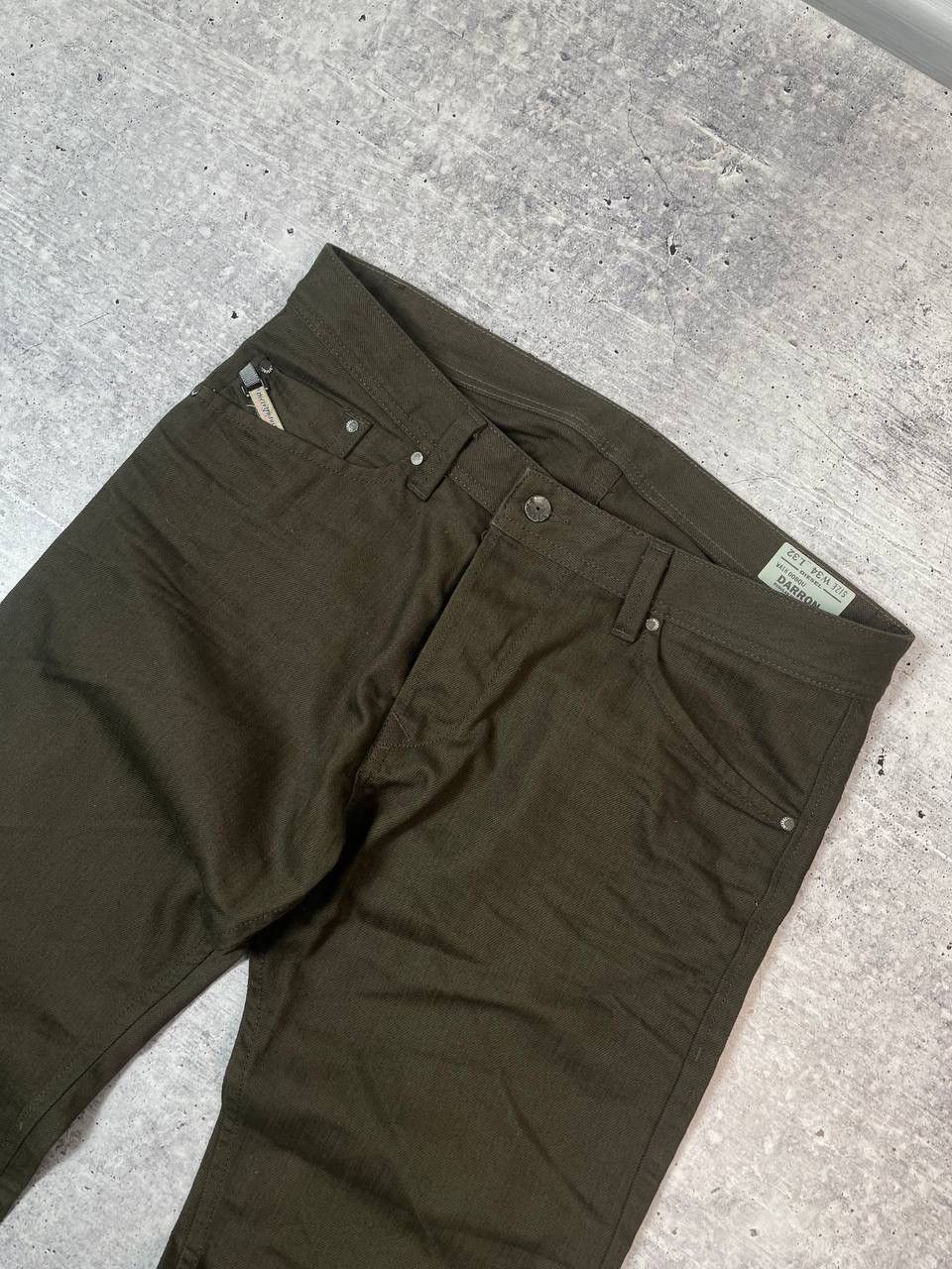 Diesel Vintage 00s Diesel Darron Bootcut Brown Denim Jeans Y2K Size US 34 / EU 50 - 3 Thumbnail