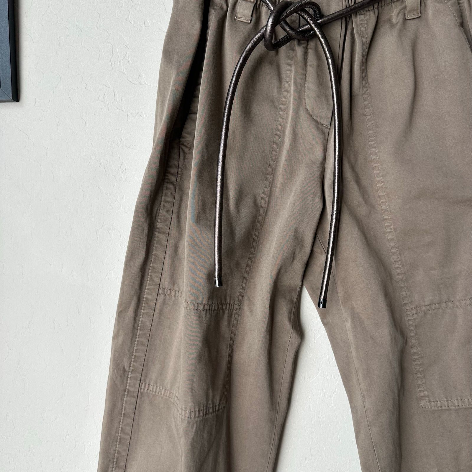 Brunello Cucinelli Brunello Cucinelli Paperbag Brown Belted Trouser Pants 2 Size 26" / US 2 / IT 38 - 5 Thumbnail