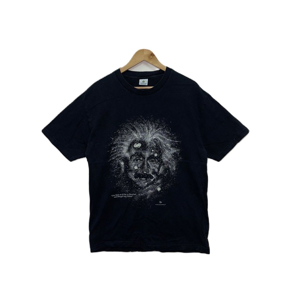 Vintage Vintage 90s Albert Einstein Glow in the dark Tshirt Size US L / EU 52-54 / 3 - 1 Thumbnail