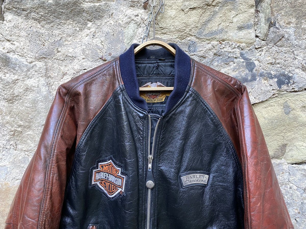 Harley Davidson Harley Davidson Motorcycle Leather Bomber Jacket Rare Find! Size US L / EU 52-54 / 3 - 4 Thumbnail