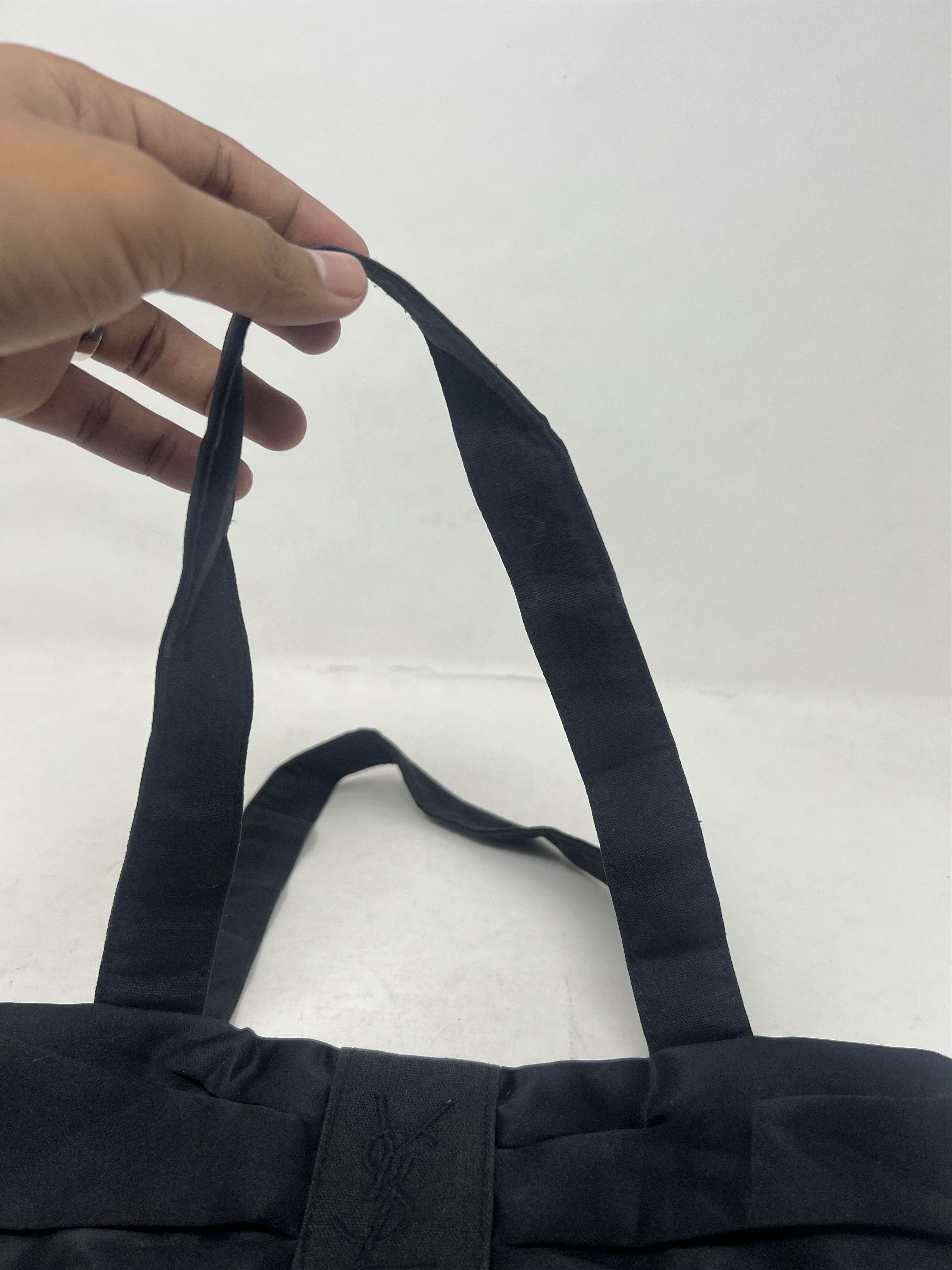 Yves Saint Laurent Yves Saint Laurent Parfums Ribbon Black Tote Bag Size ONE SIZE - 11 Thumbnail