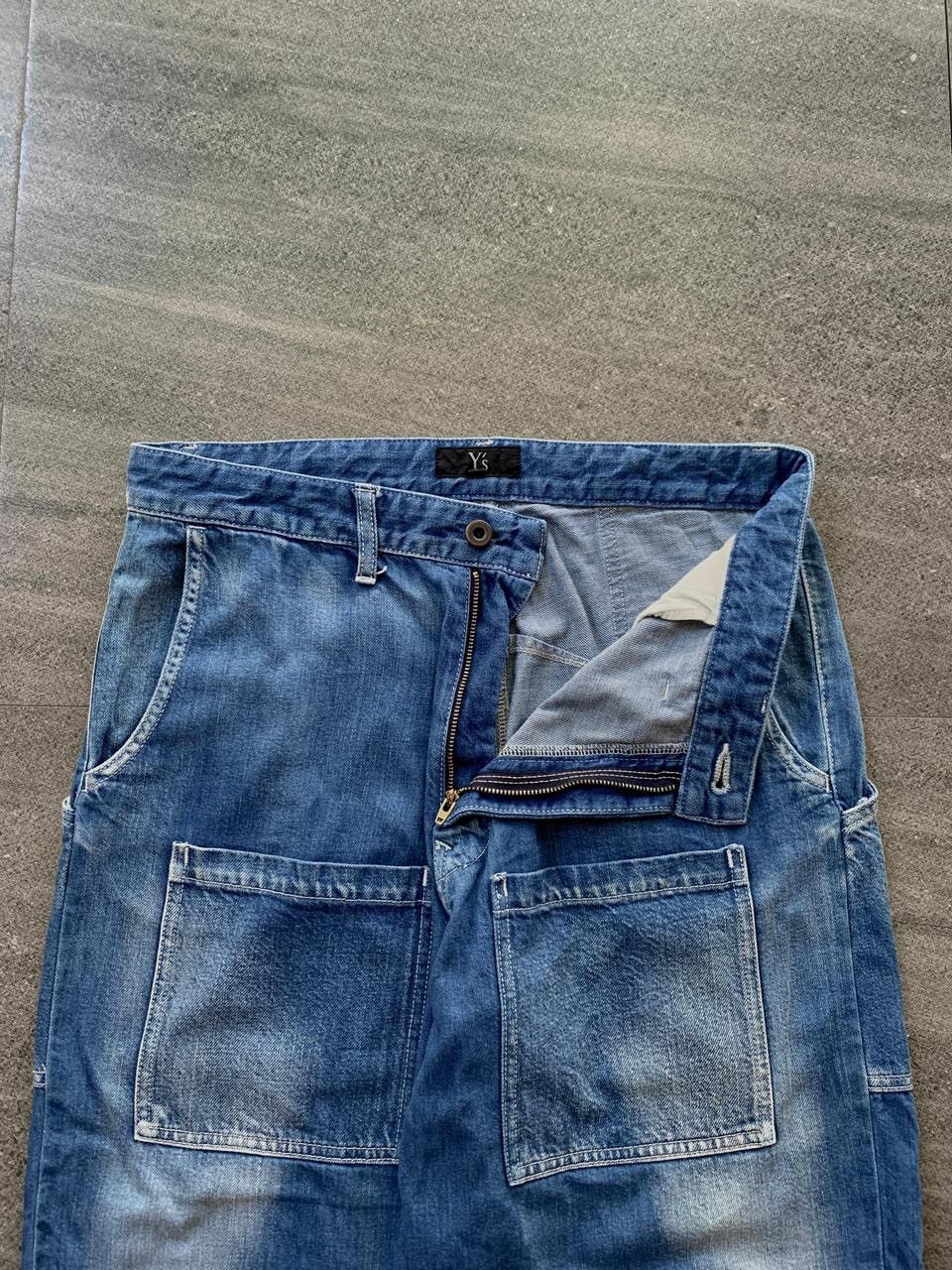 Yohji Yamamoto FREE TAX! Ys Cropped Front Pocket Denim Jeans Size US 31 - 3 Thumbnail
