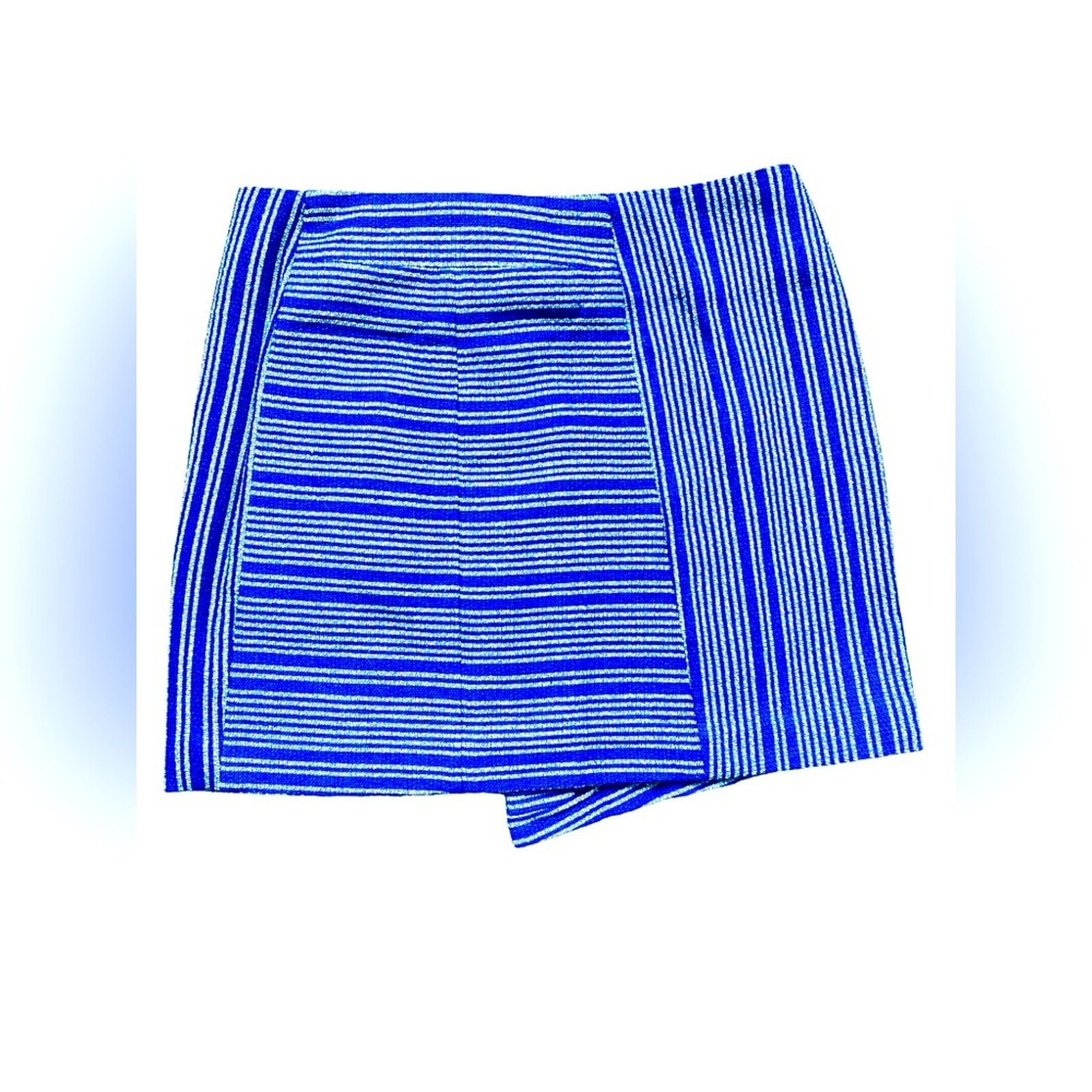 Rebecca Minkoff REBECCA MINKOFF ASYMMETRICAL TEXTURED STRIPE SKIRT Size 28" / US 6 / IT 42 - 4 Thumbnail