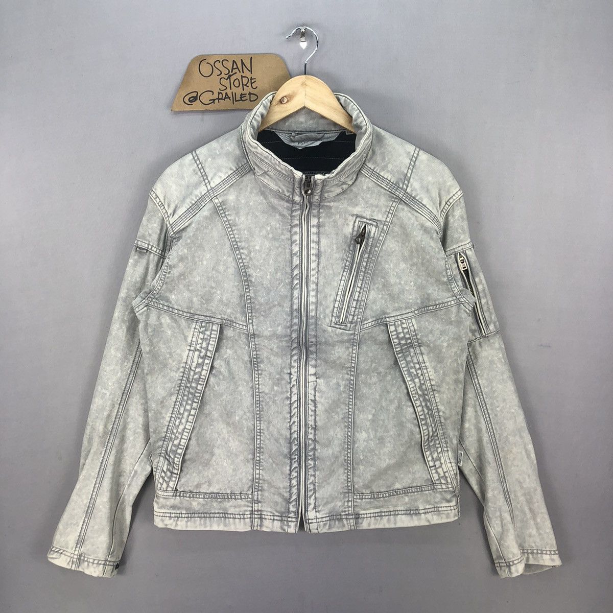 Japanese Brand Fieldcore X Nextworkerz X Cordura Acid Washed Biker Jacket Size US M / EU 48-50 / 2 - 1 Thumbnail
