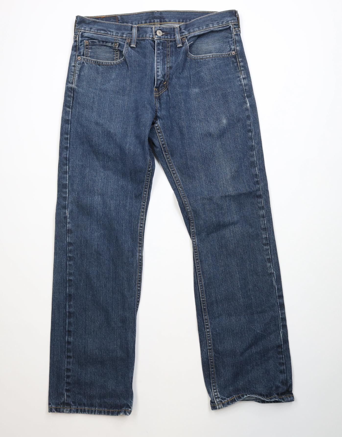 Levi's Vintage Y2K Levis 559 Relaxed Straight Wide Leg Jeans Cotton Size US 33 - 1 Thumbnail