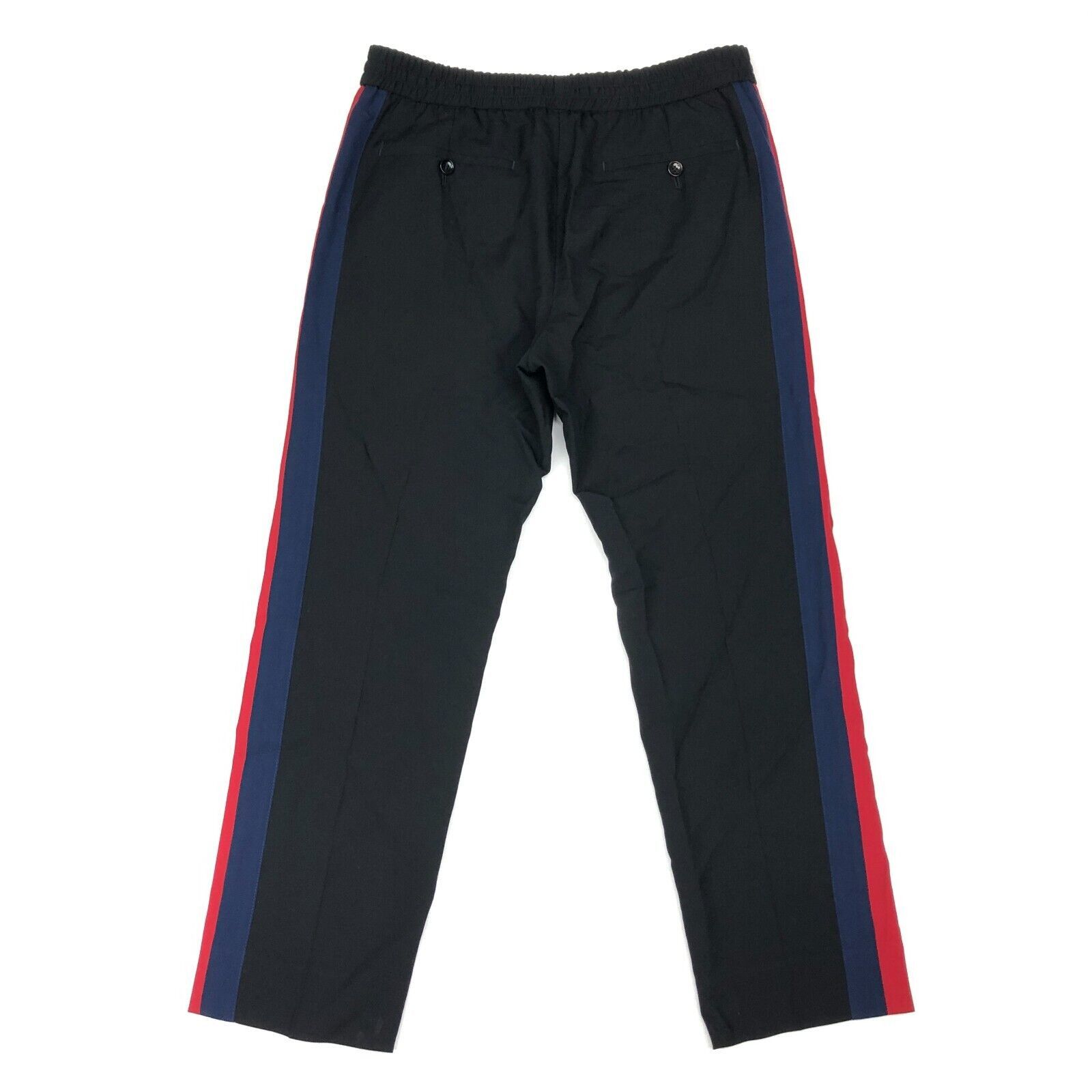 Gucci Gucci Wool Track Pants Black Blue and Red Side Stripe Size US 44 / EU 60 - 9 Thumbnail