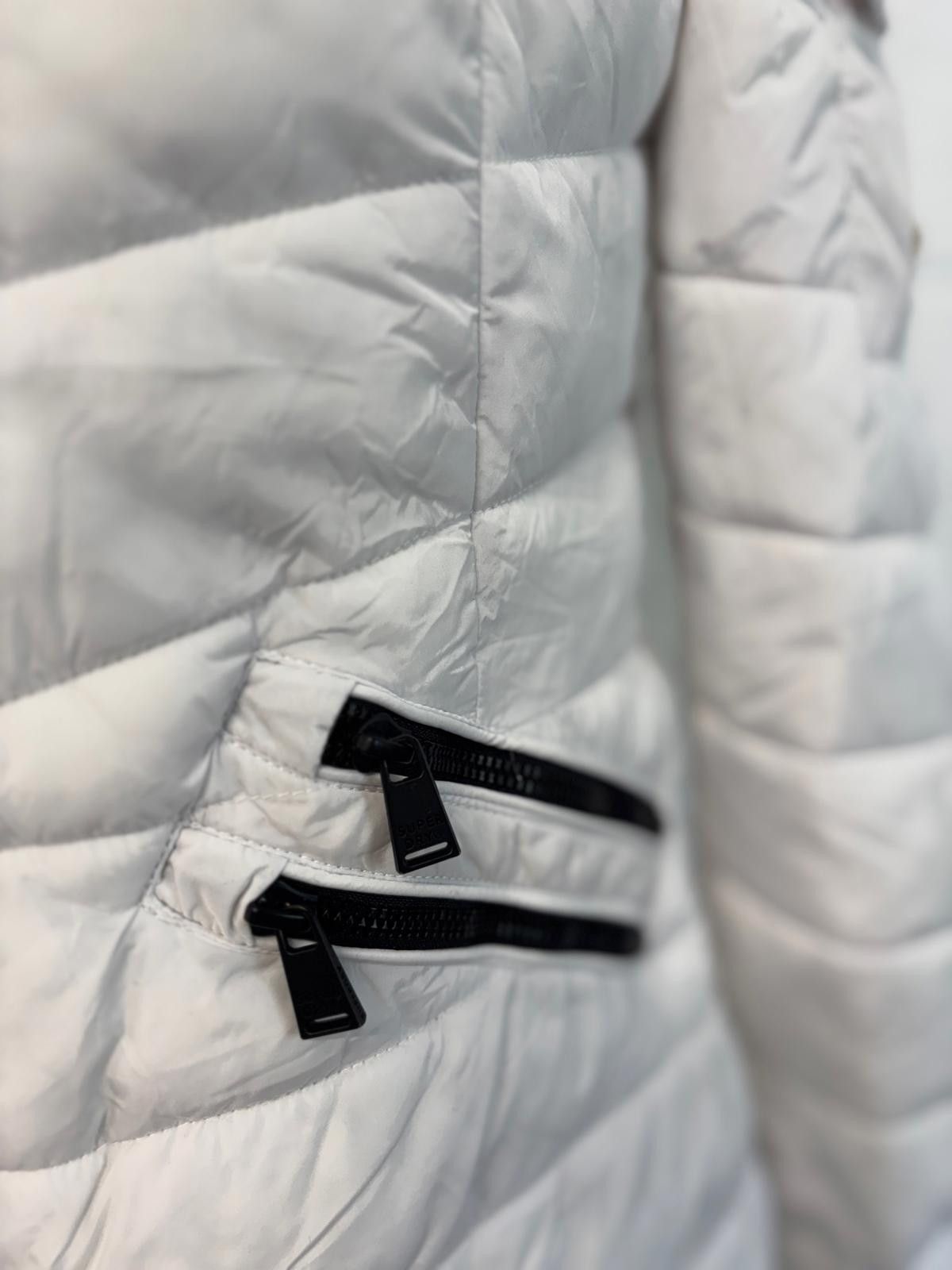 Superdry Superdry Stylish White Hooded Puffer Jacket Mens Size S Size US S / EU 44-46 / 1 - 3 Thumbnail