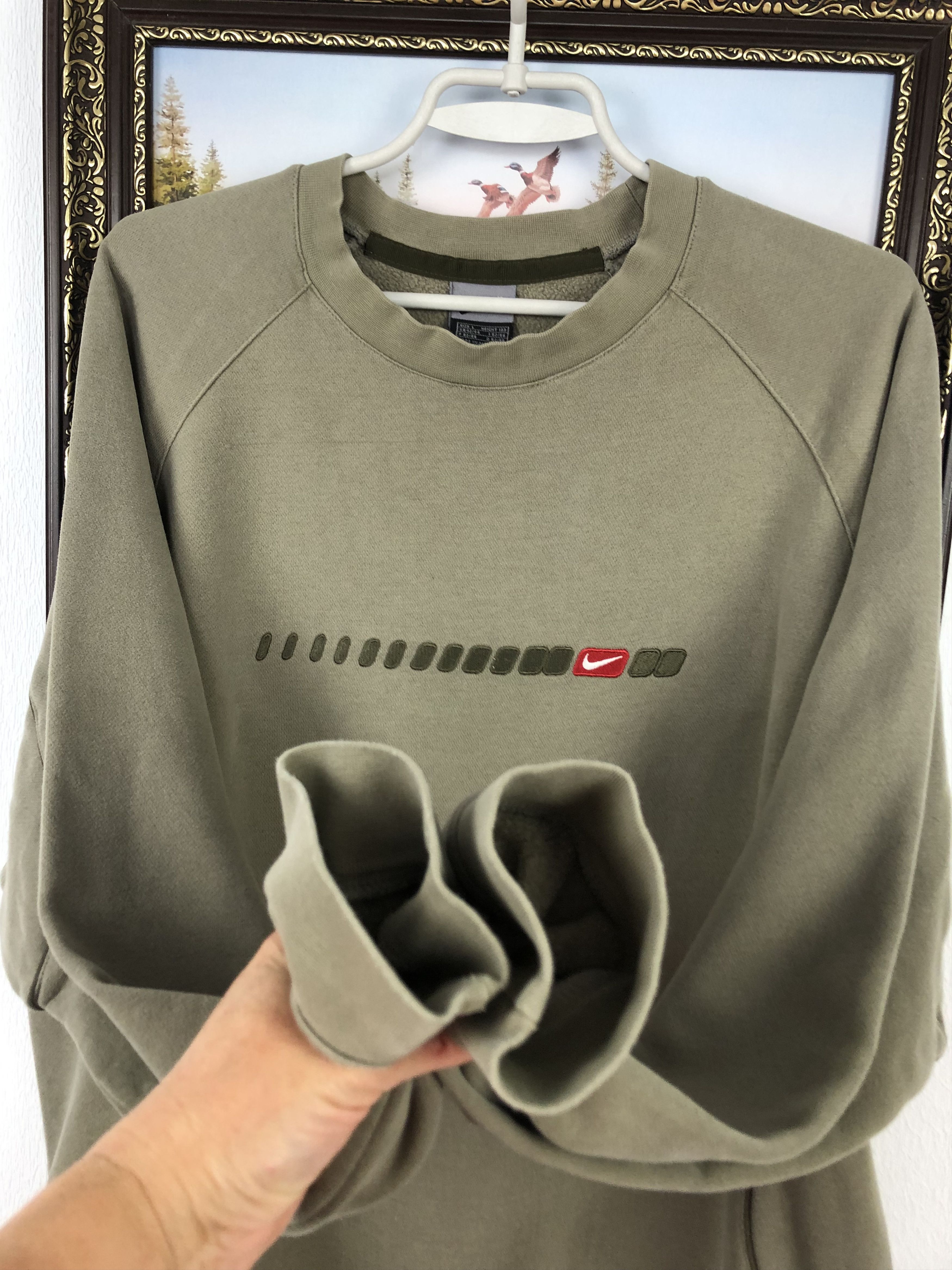 Nike Vintage Nike Big Logo Swoosh Sweatshirt Rare Hype Size US L / EU 52-54 / 3 - 6 Thumbnail