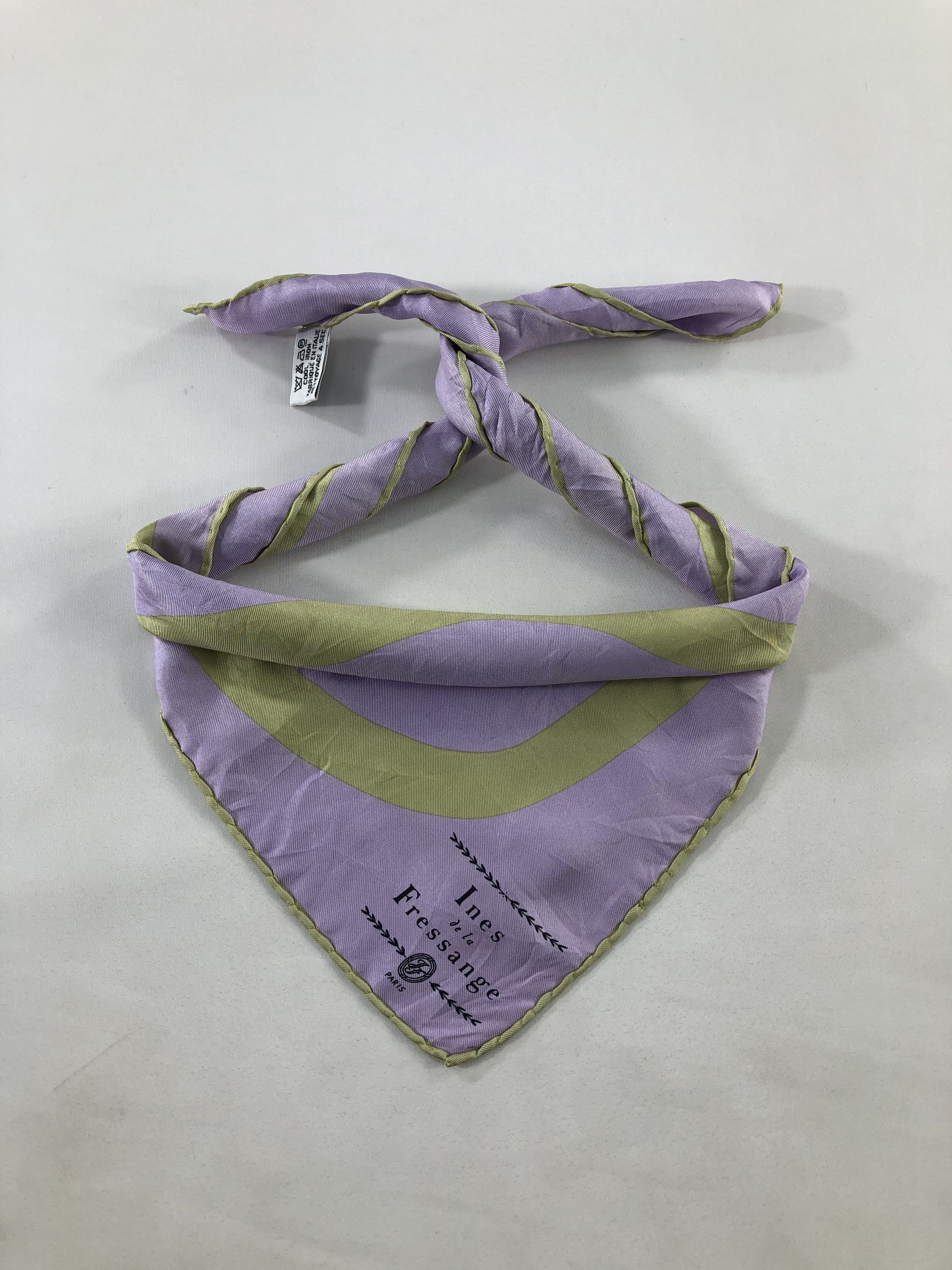 Vintage Ines De la Fressange Silk Handkerchief / Bandana / Babushka Size ONE SIZE - 1 Thumbnail