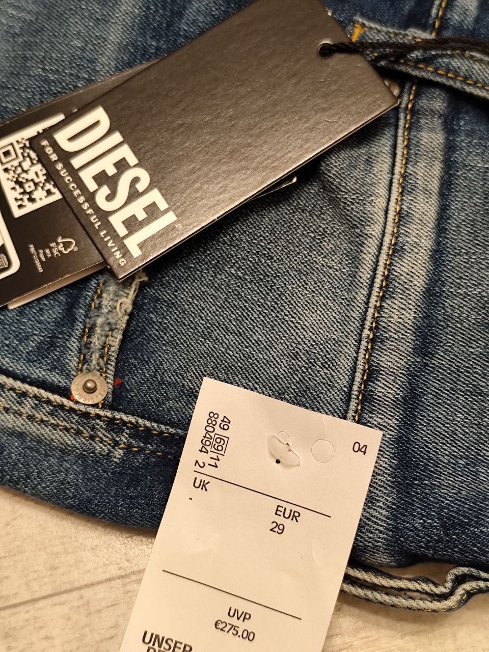 Diesel Diesel 2020 D-VICER-R A12236R9C87 SIZE EU W29/L32 Size US 29 - 8 Thumbnail