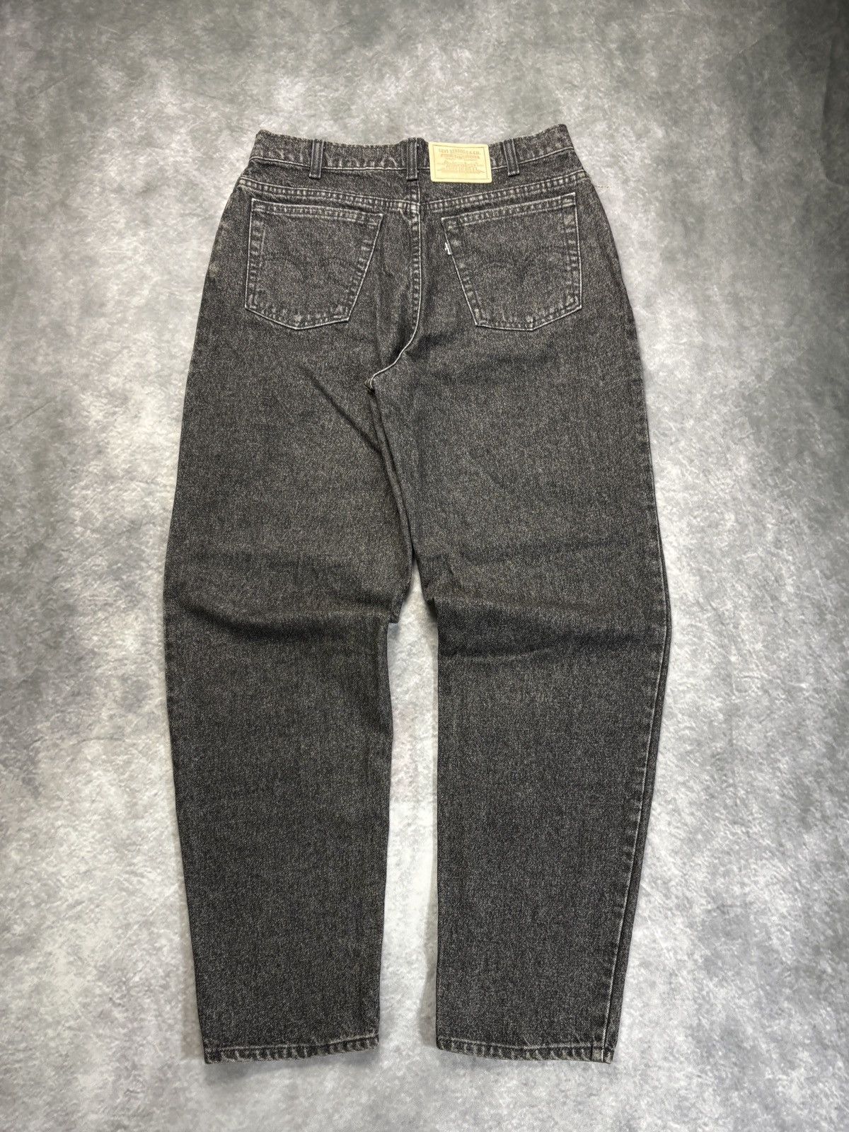 Levi's × Vintage 1980s Levi’s Jeans 80s Vintage Acid Wash Stone Black Tab Size US 31 - 16 Thumbnail